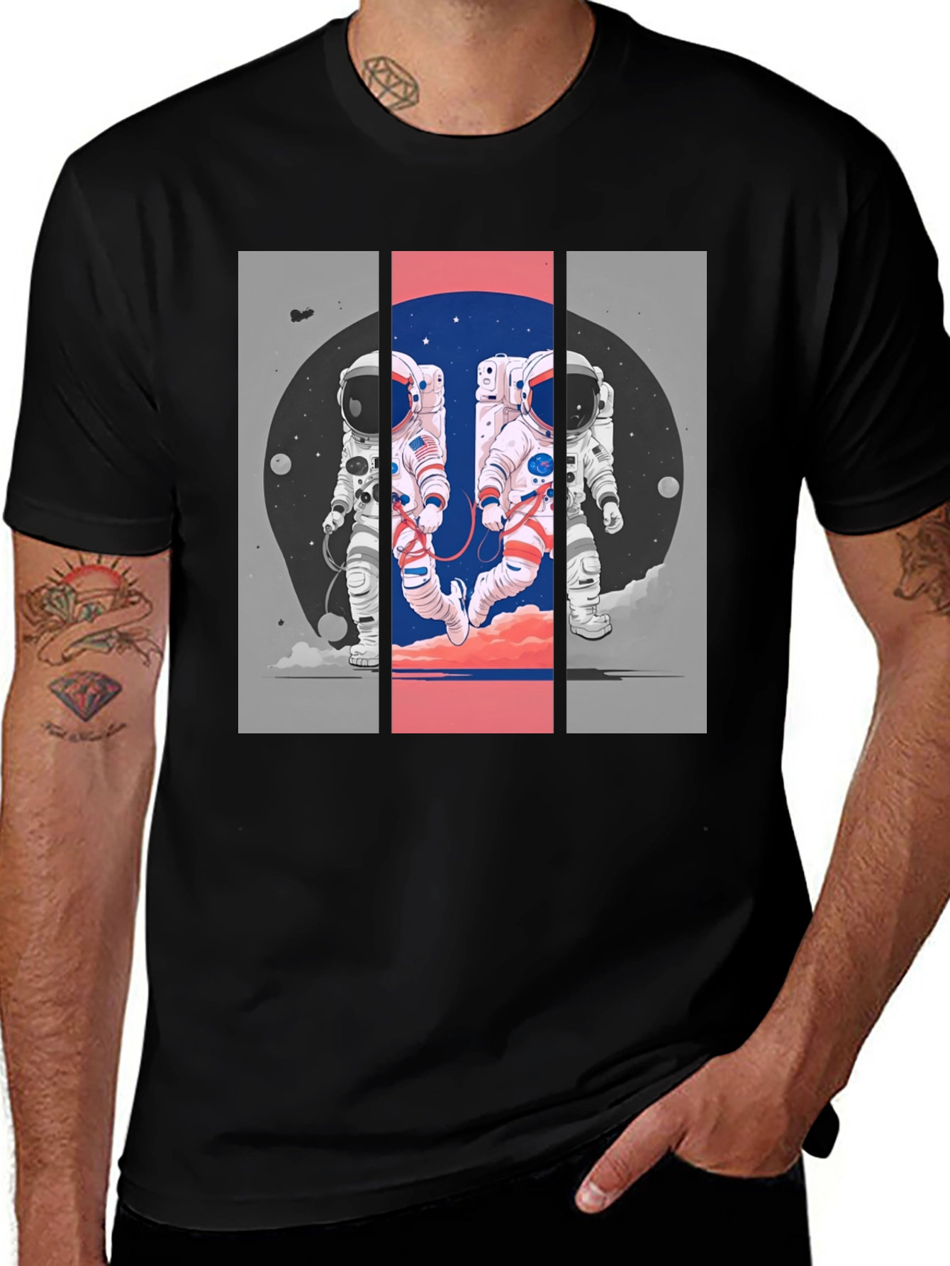 Astronaut Duo Graphic T-Shirt