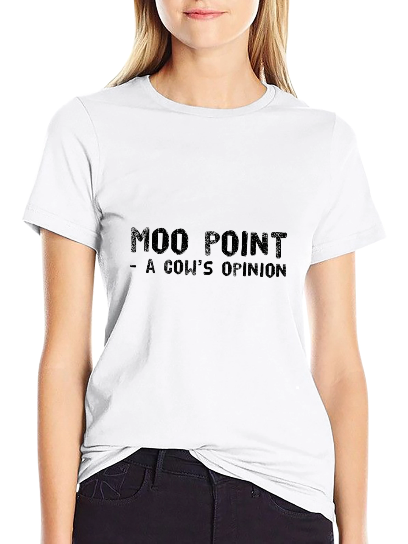 Moo Point T-Shirt - A Cows Opinion Funny Tee