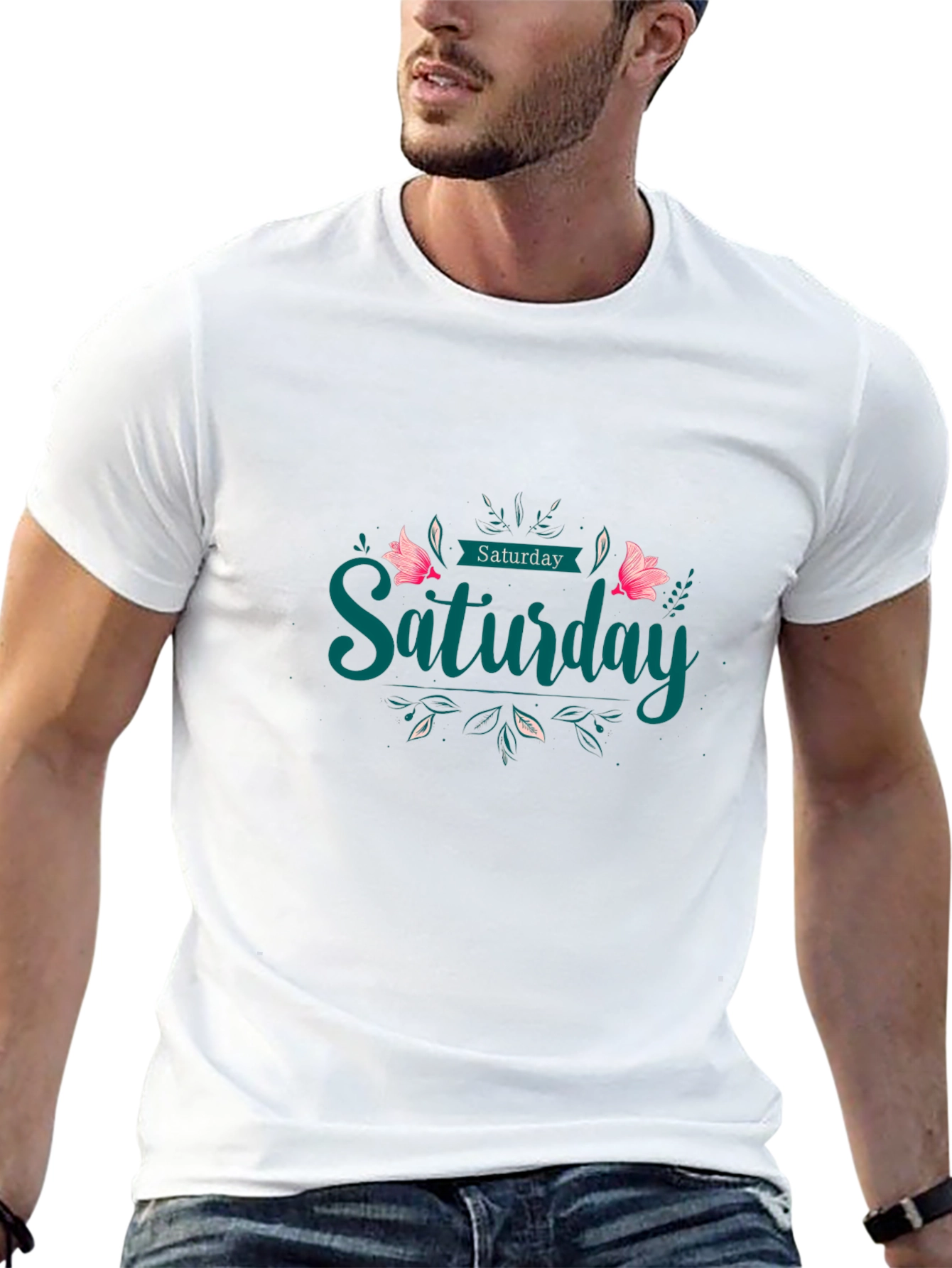 Saturday Graphic Tee - Weekend Vibes