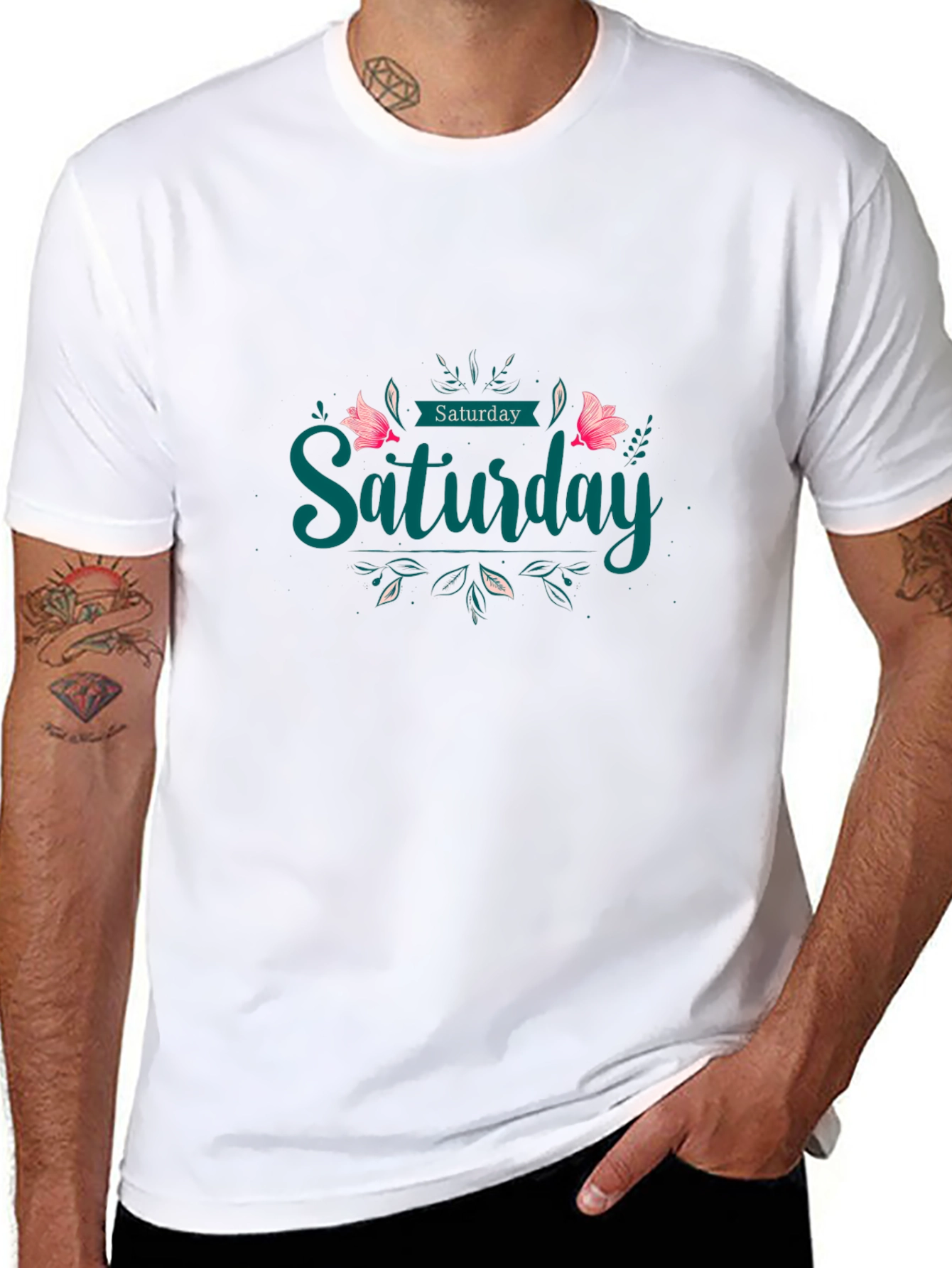 Saturday Graphic Tee - Weekend Vibes