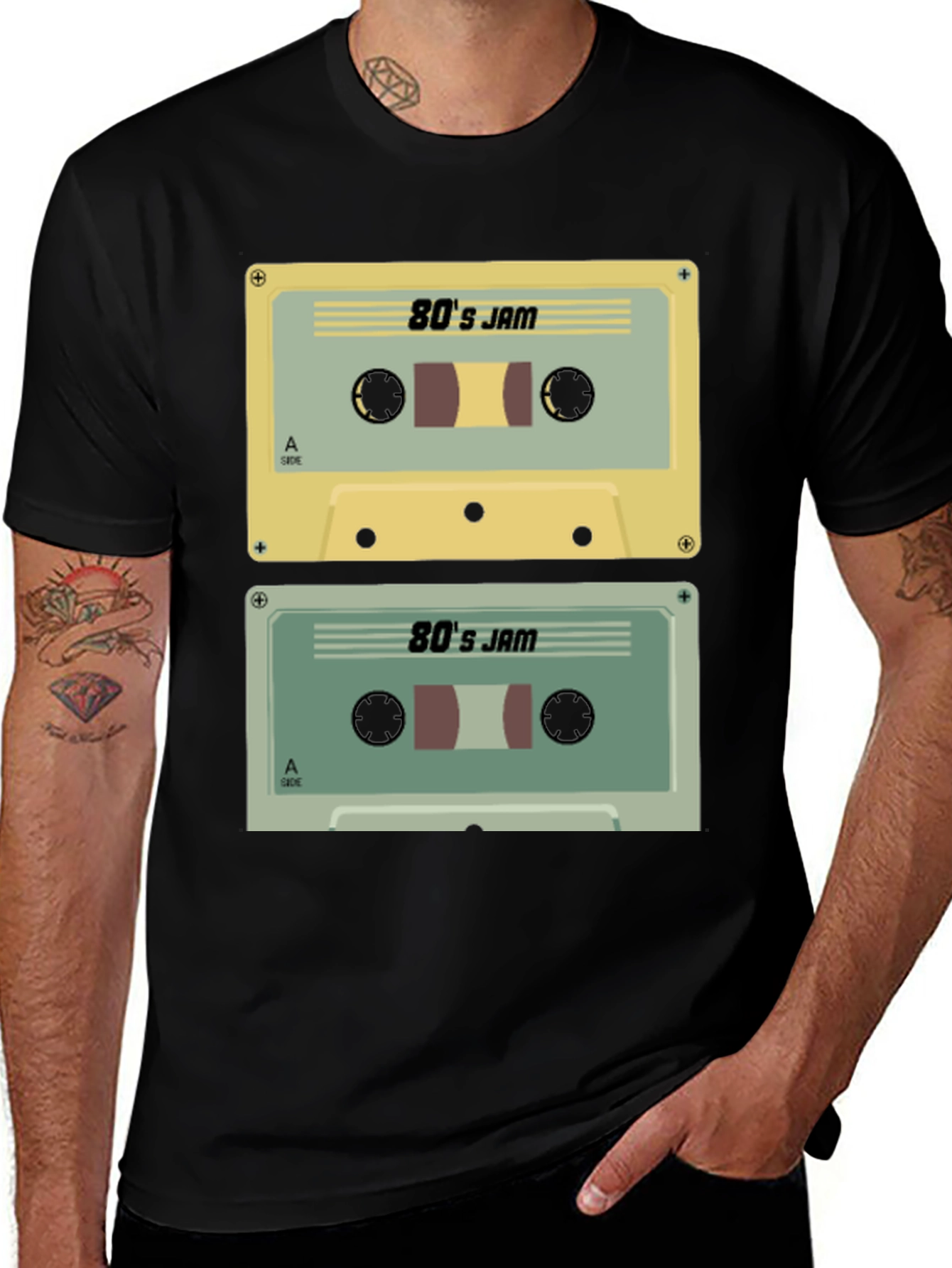 Retro 80s Jam Cassette Tape T-Shirt