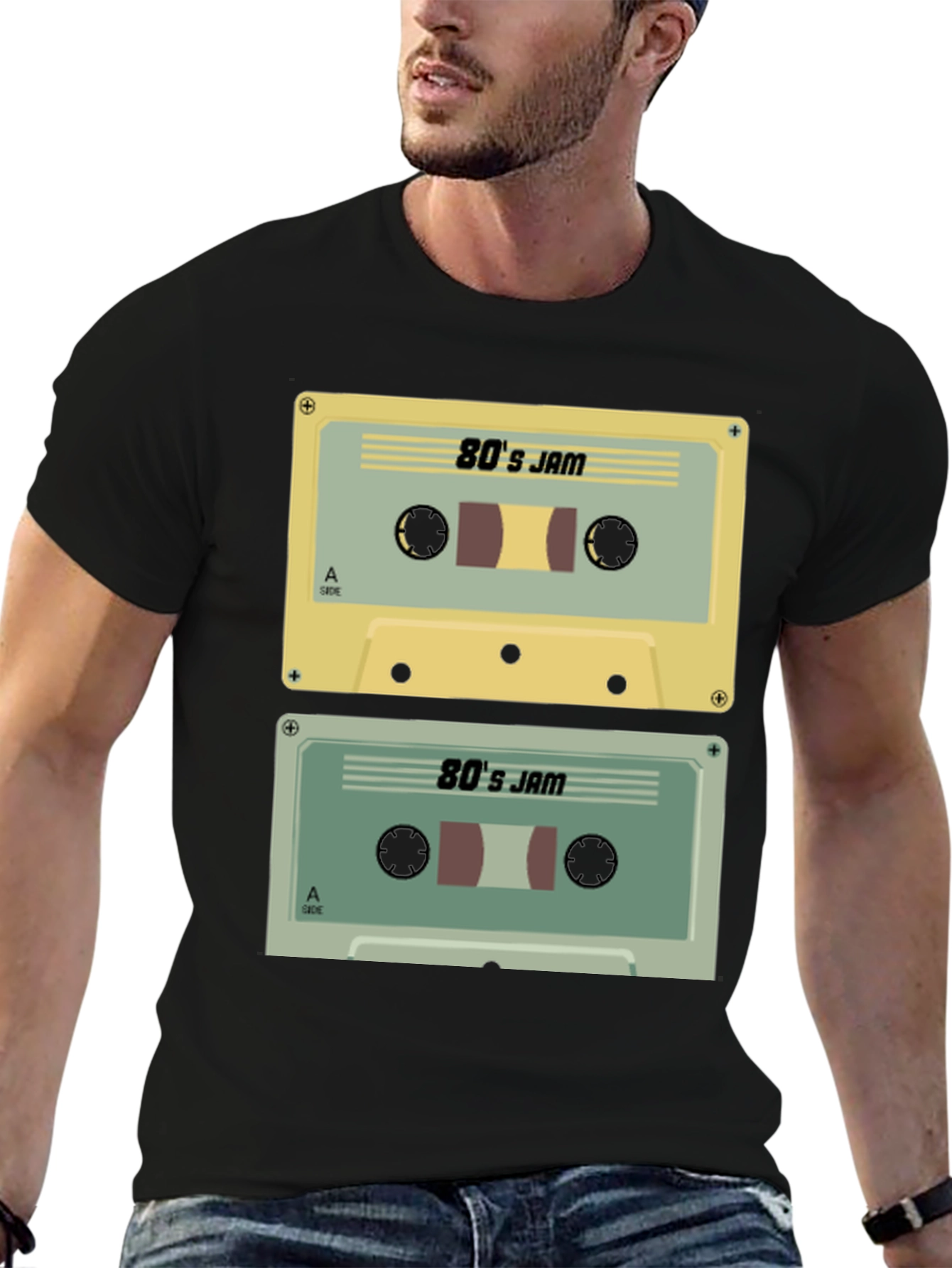 Retro 80s Jam Cassette Tape T-Shirt