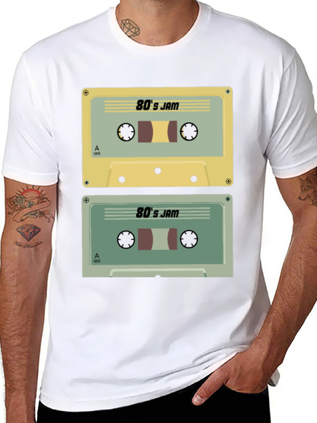 Retro 80s Jam Cassette Tape T-Shirt