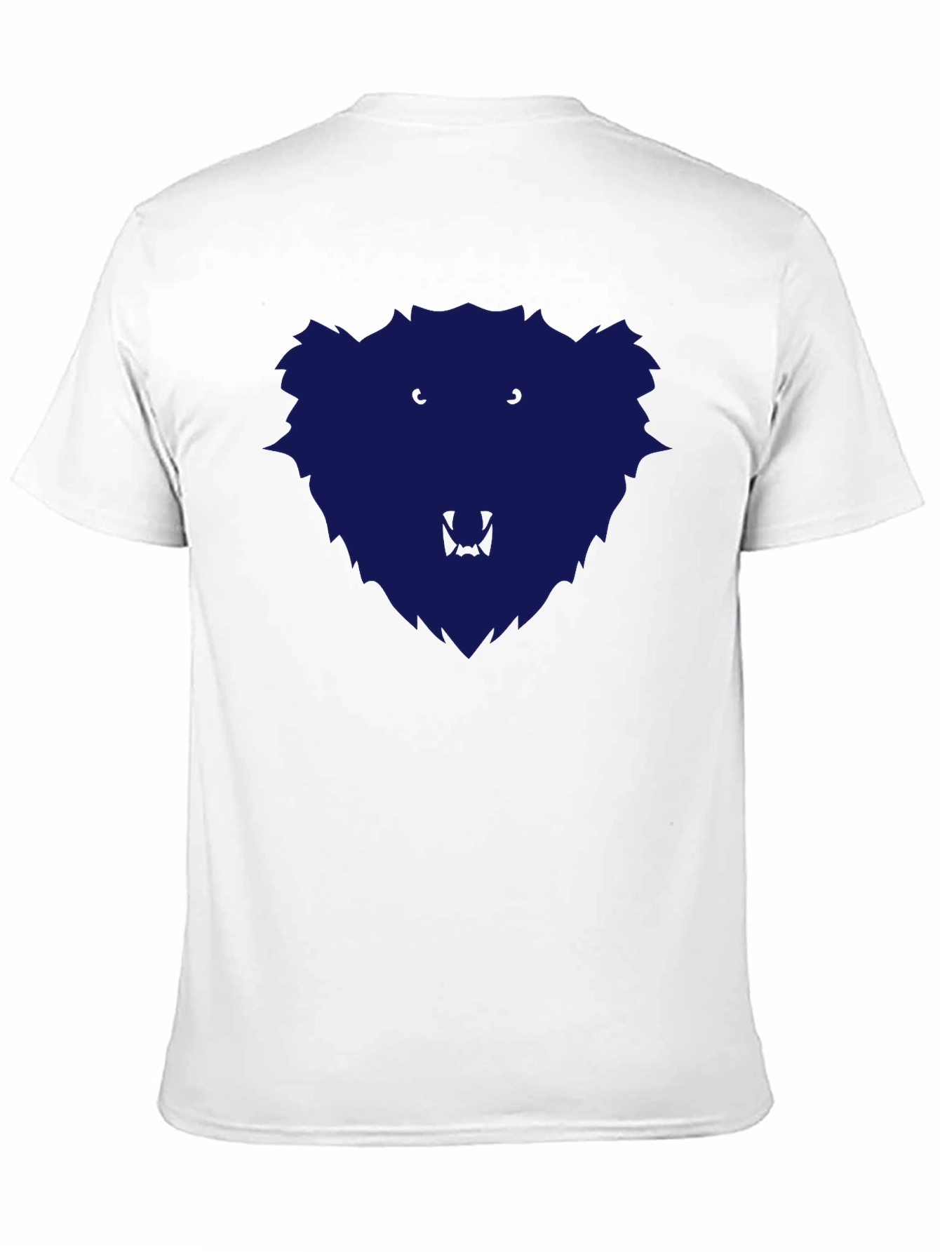 Mens Black T-Shirt with Blue Bear Graphic