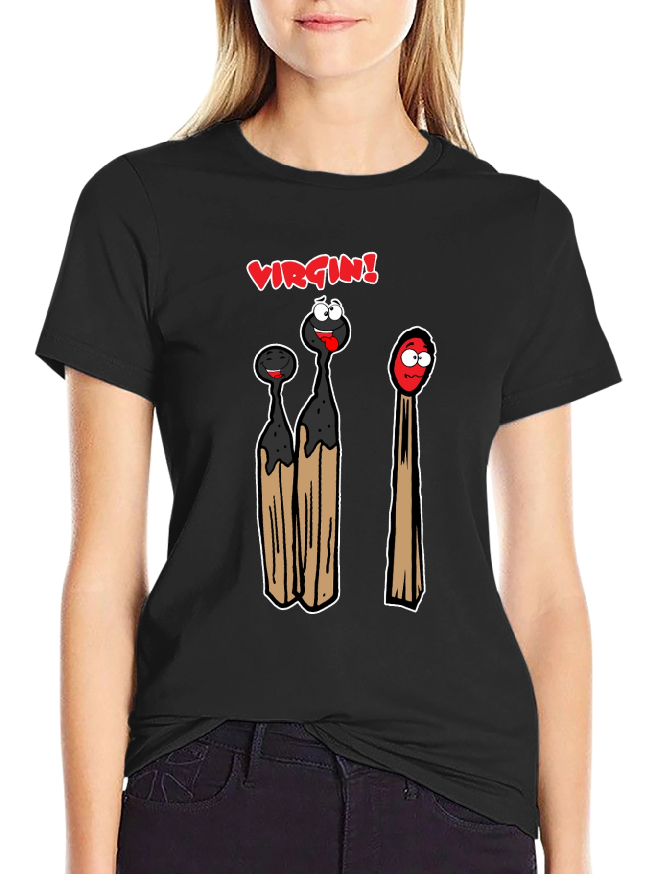 Virgin Match T-Shirt - Funny Adult Humor Tee