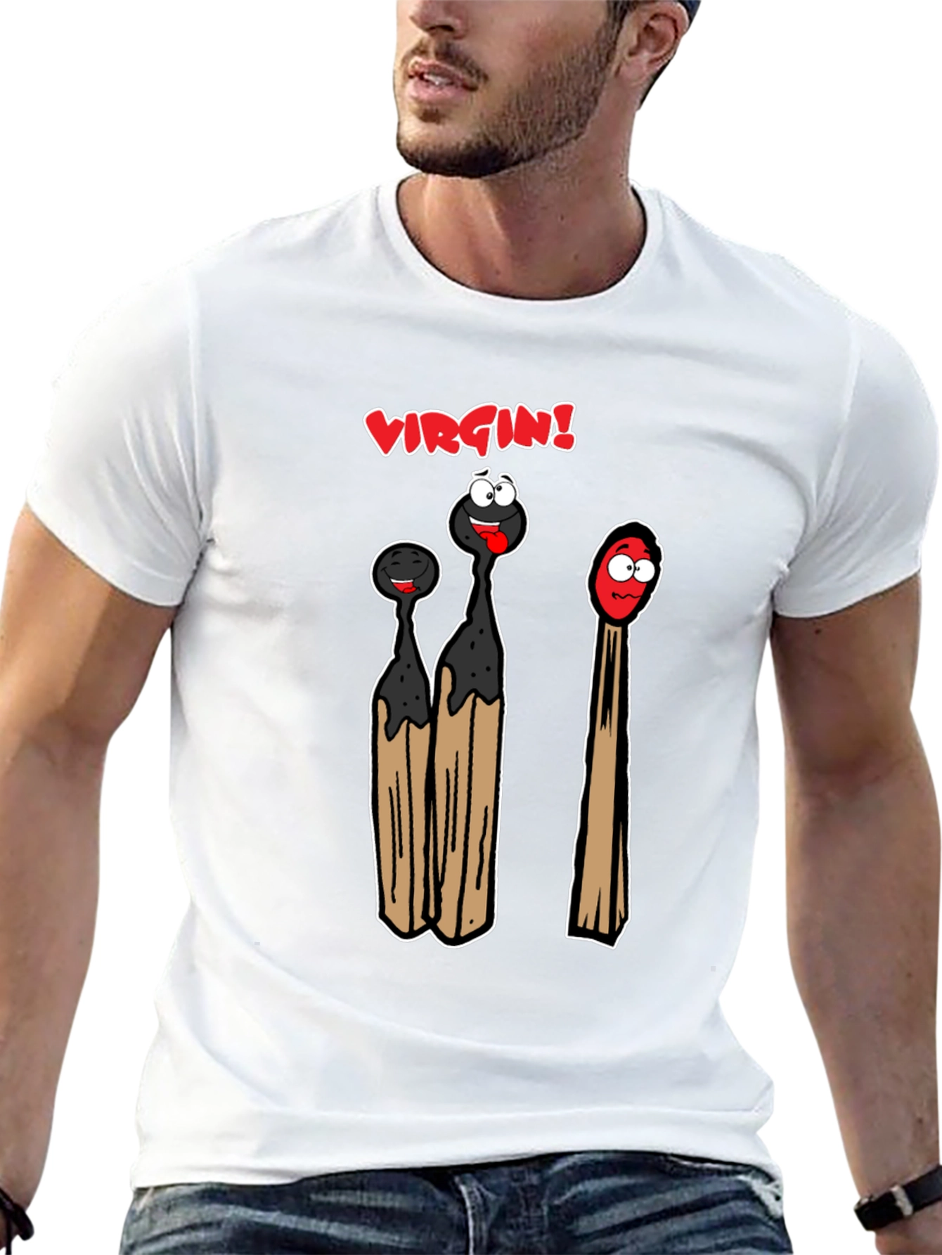 Virgin Match T-Shirt - Funny Adult Humor Tee
