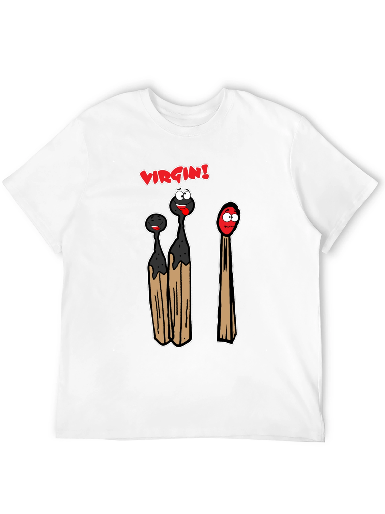 Virgin Match T-Shirt - Funny Adult Humor Tee