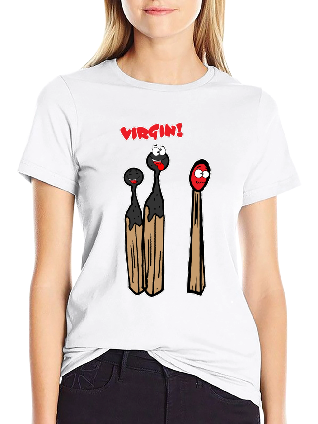 Virgin Match T-Shirt - Funny Adult Humor Tee