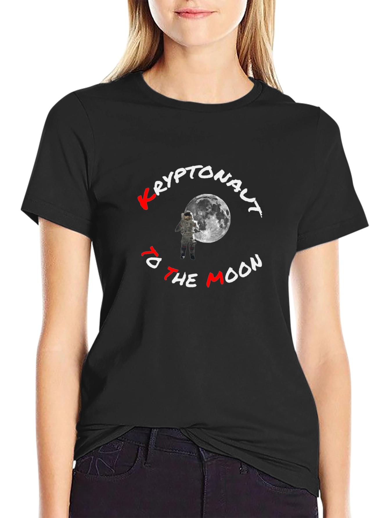 Kryptonaut To The Moon Black T-Shirt