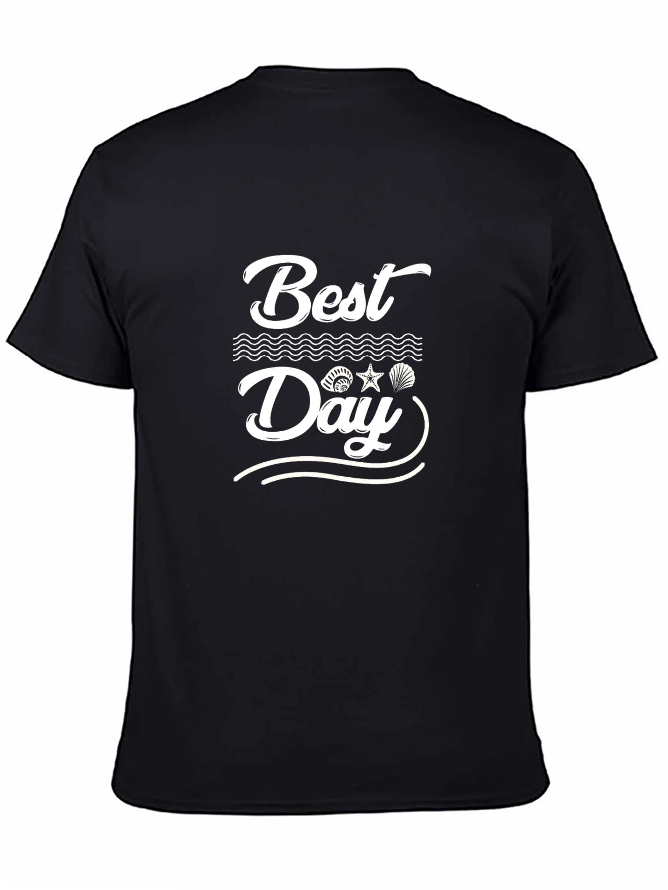 Best Day Black T-Shirt | Beach Lover Tee