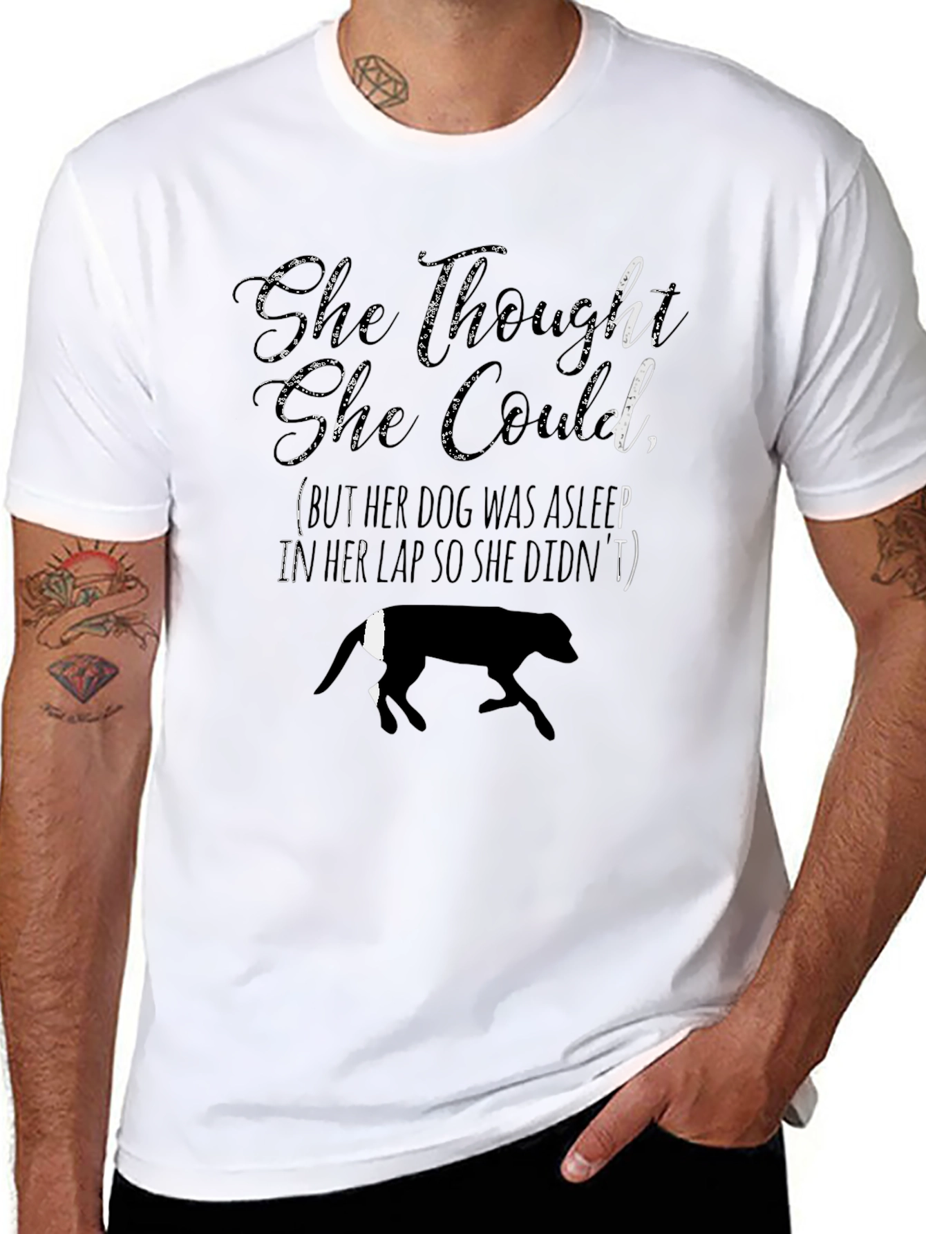 She Thought She Could Dog Lover T-Shirt