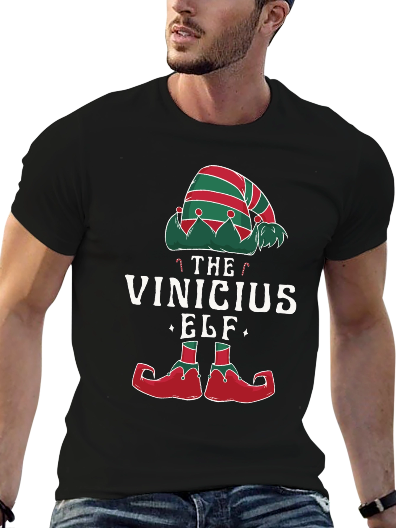 The Vinicius Elf T-Shirt - Holiday Christmas Tee