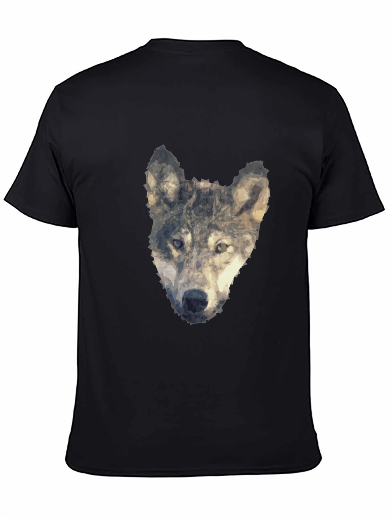 Wolf Graphic Print Tee - Modern Artistic Design
