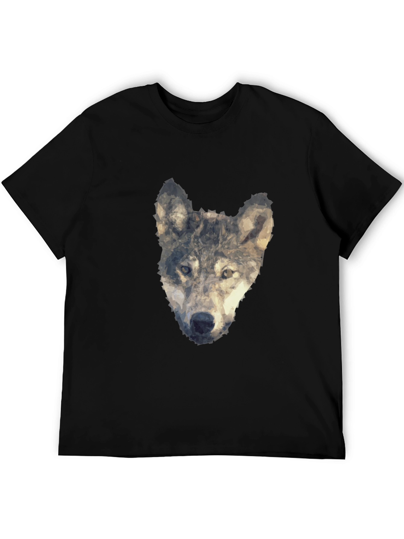 Wolf Graphic Print Tee - Modern Artistic Design