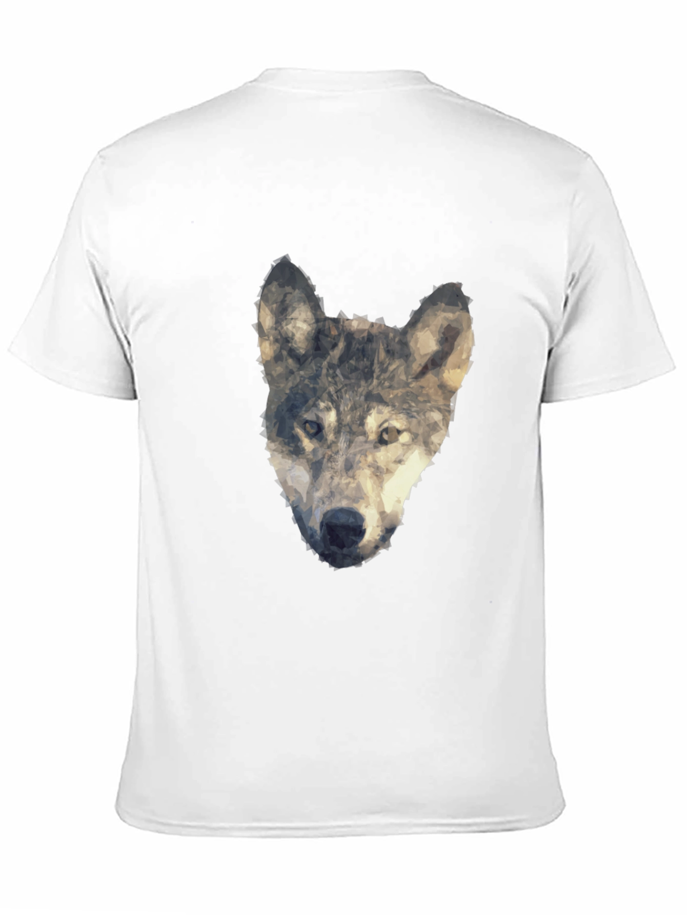 Wolf Graphic Print Tee - Modern Artistic Design