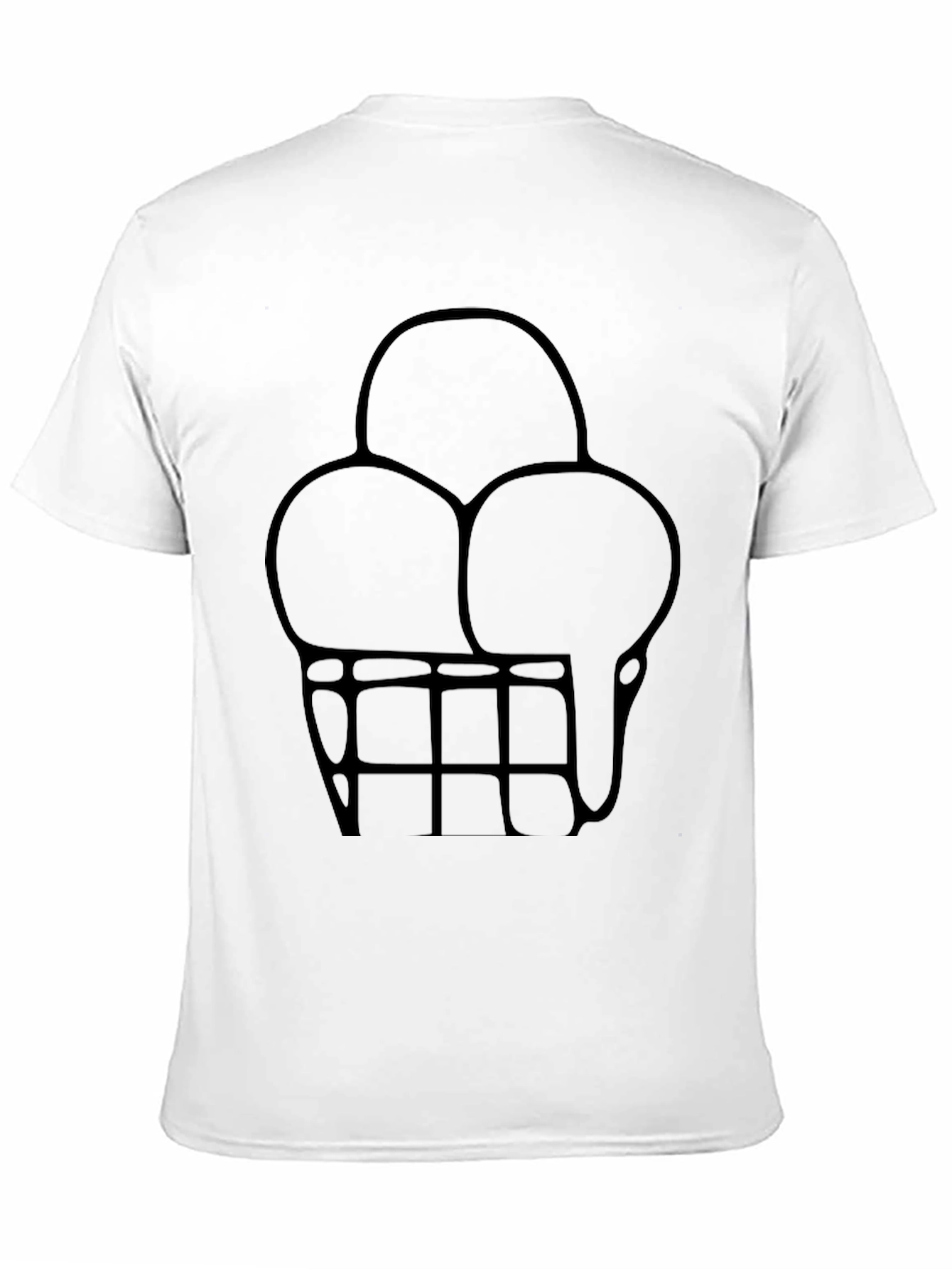 Ice Cream T-Shirt - Black Cotton Tee