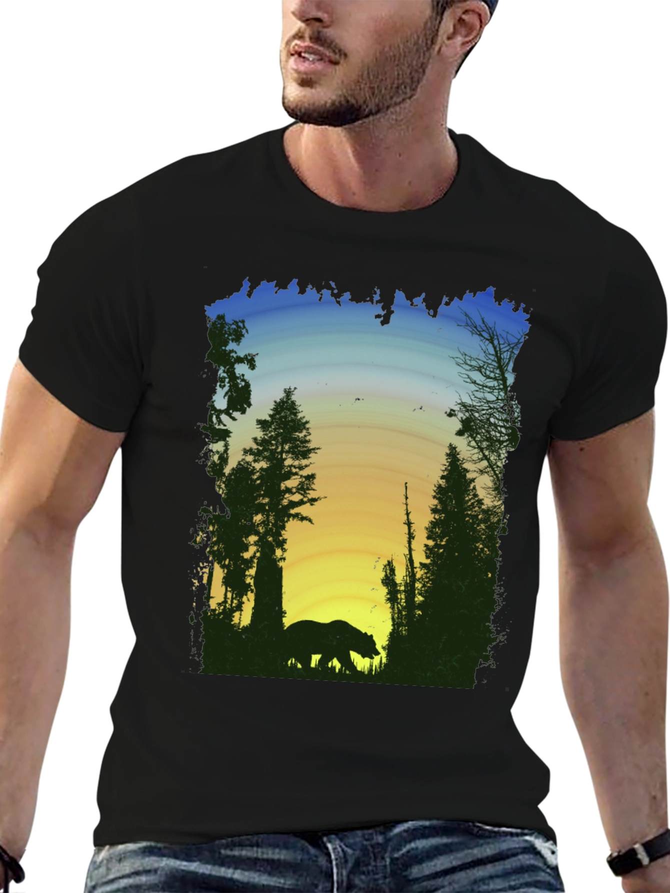 Bear Silhouette Graphic Tee