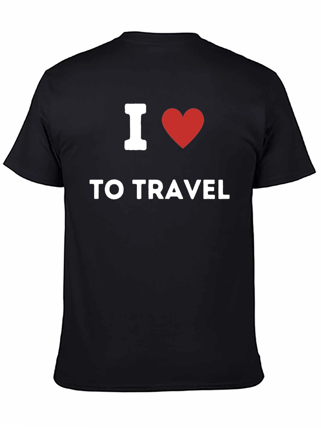 I Heart To Travel Graphic Tee - Black