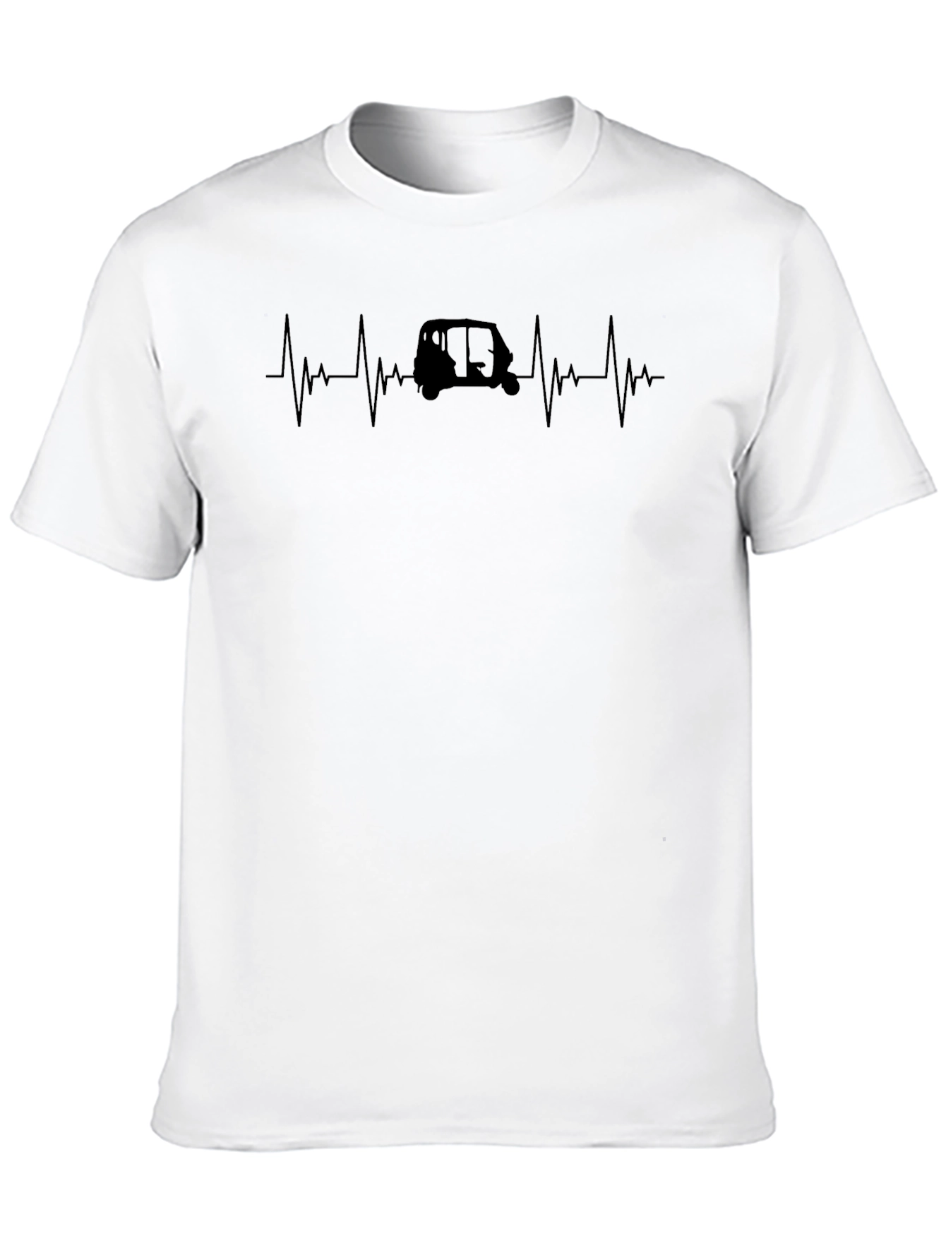 Auto Rickshaw Heartbeat T-Shirt - Black