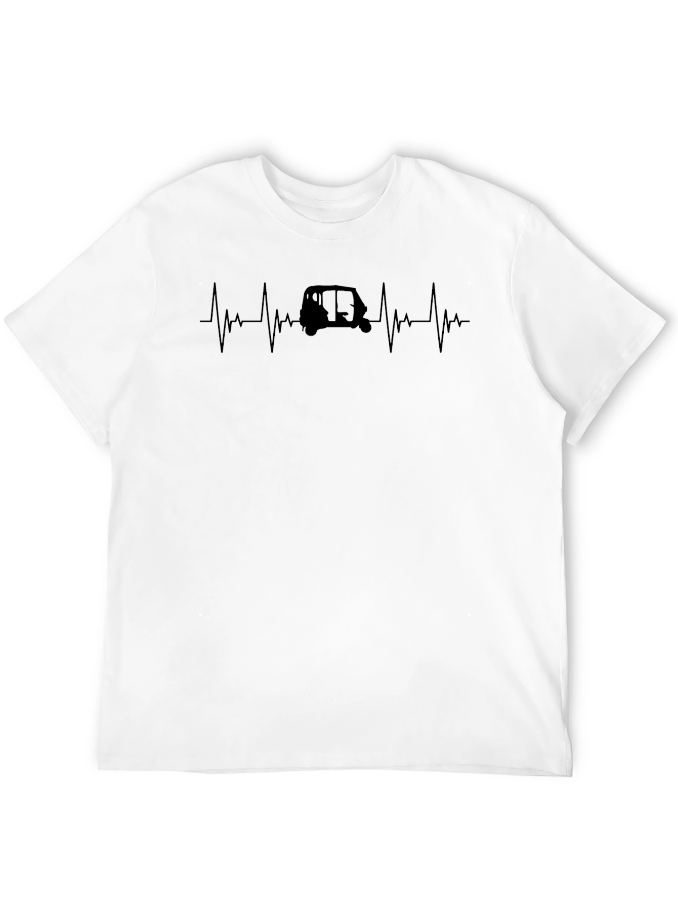 Auto Rickshaw Heartbeat T-Shirt - Black
