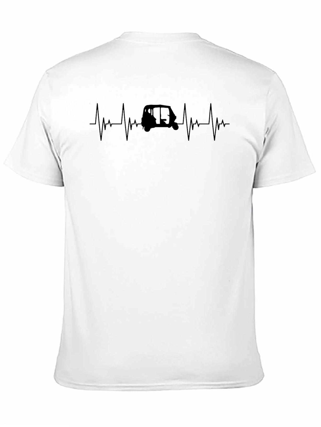 Auto Rickshaw Heartbeat T-Shirt - Black
