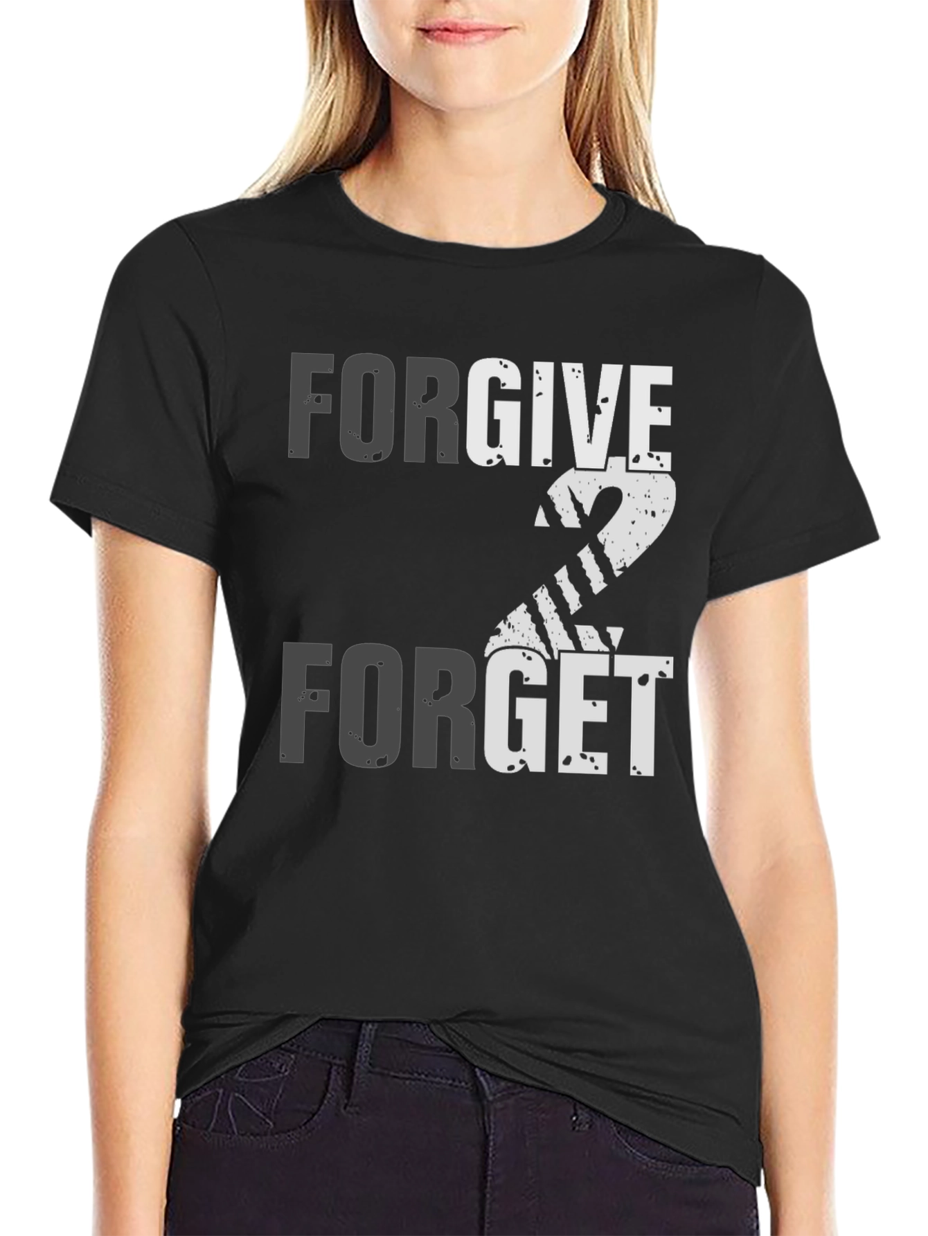 Forgive 2 Forget Graphic Print Tee
