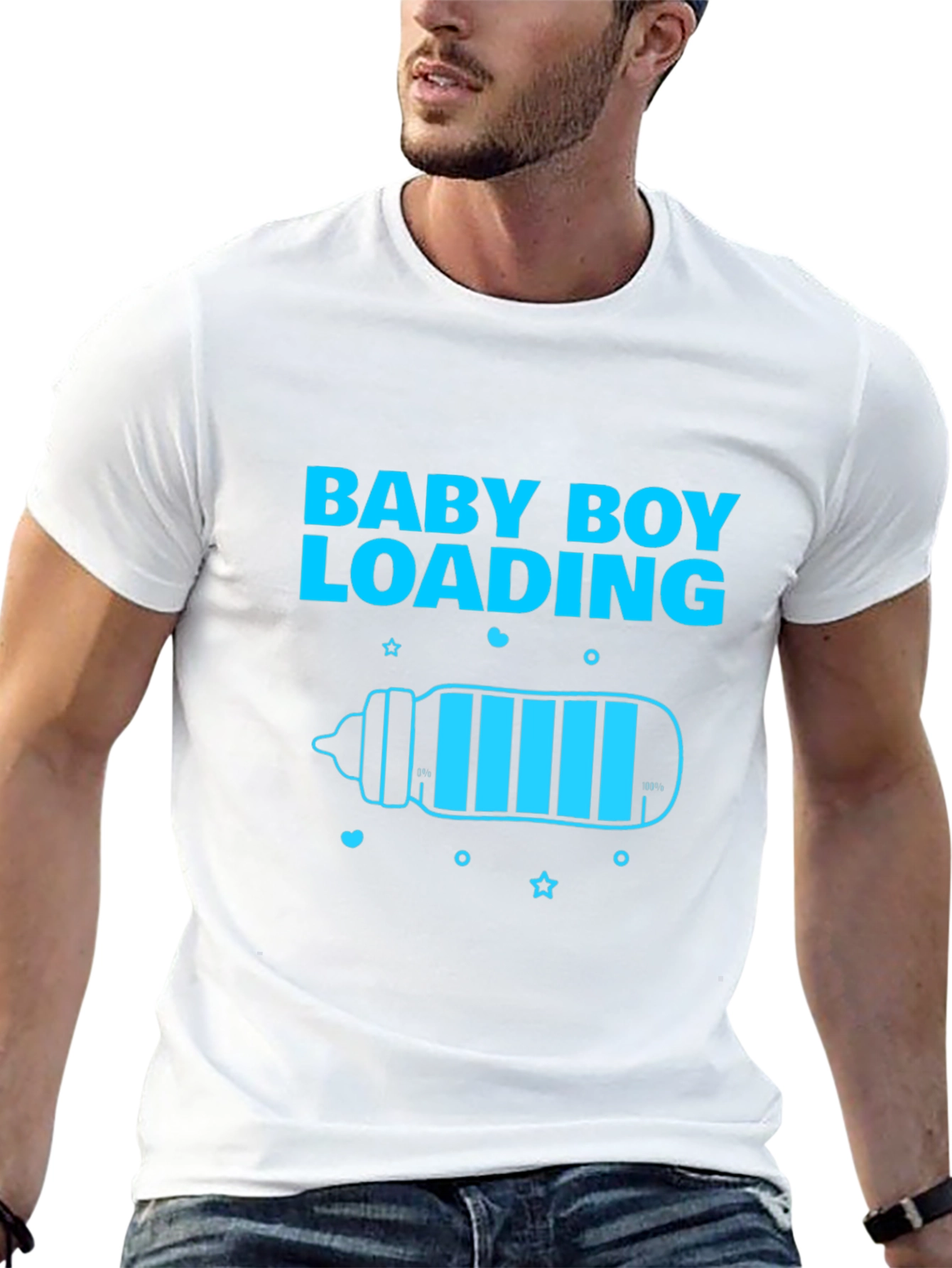 Baby Boy Loading T-Shirt - Expecting Dad Tee