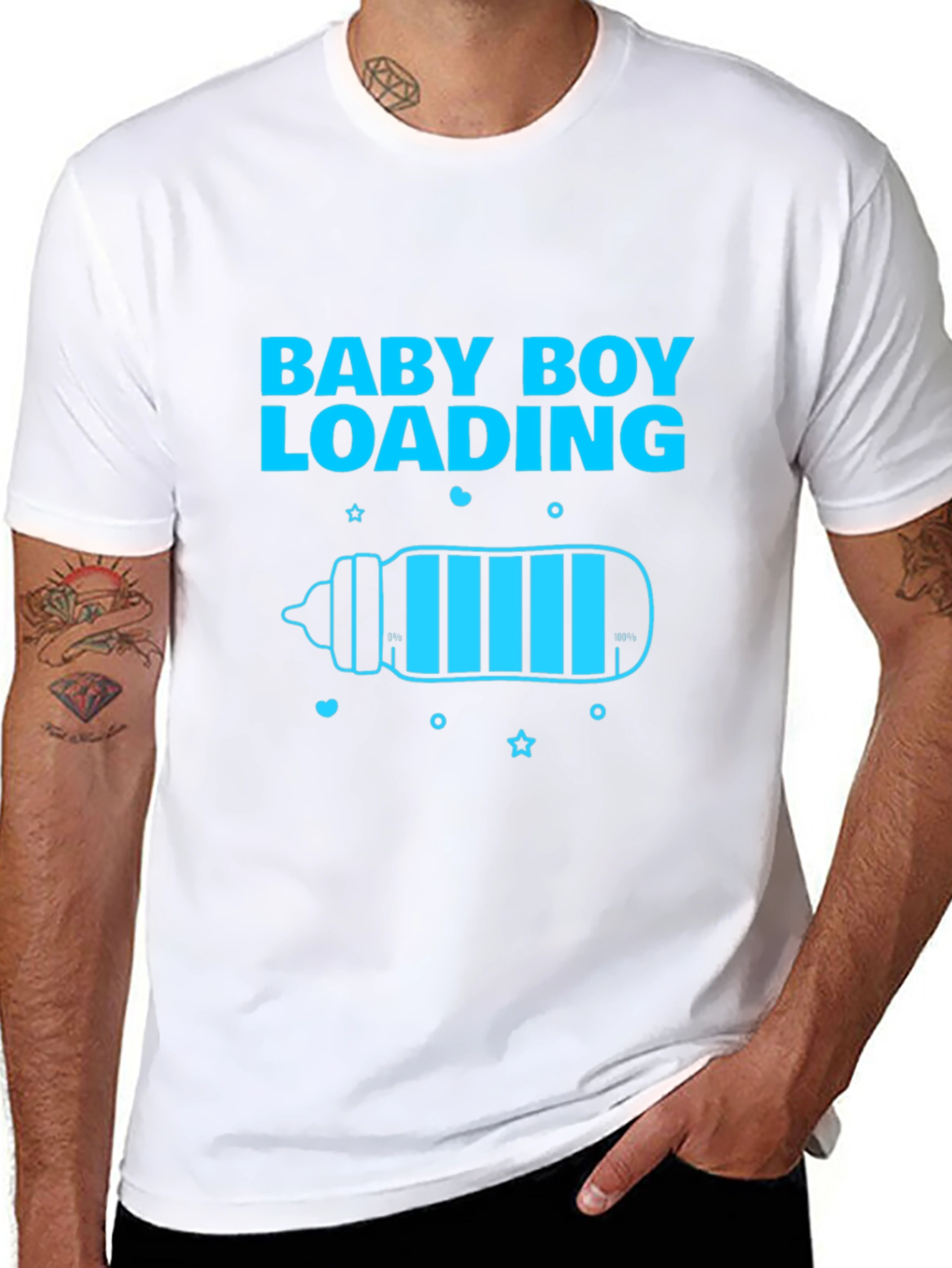 Baby Boy Loading T-Shirt - Expecting Dad Tee