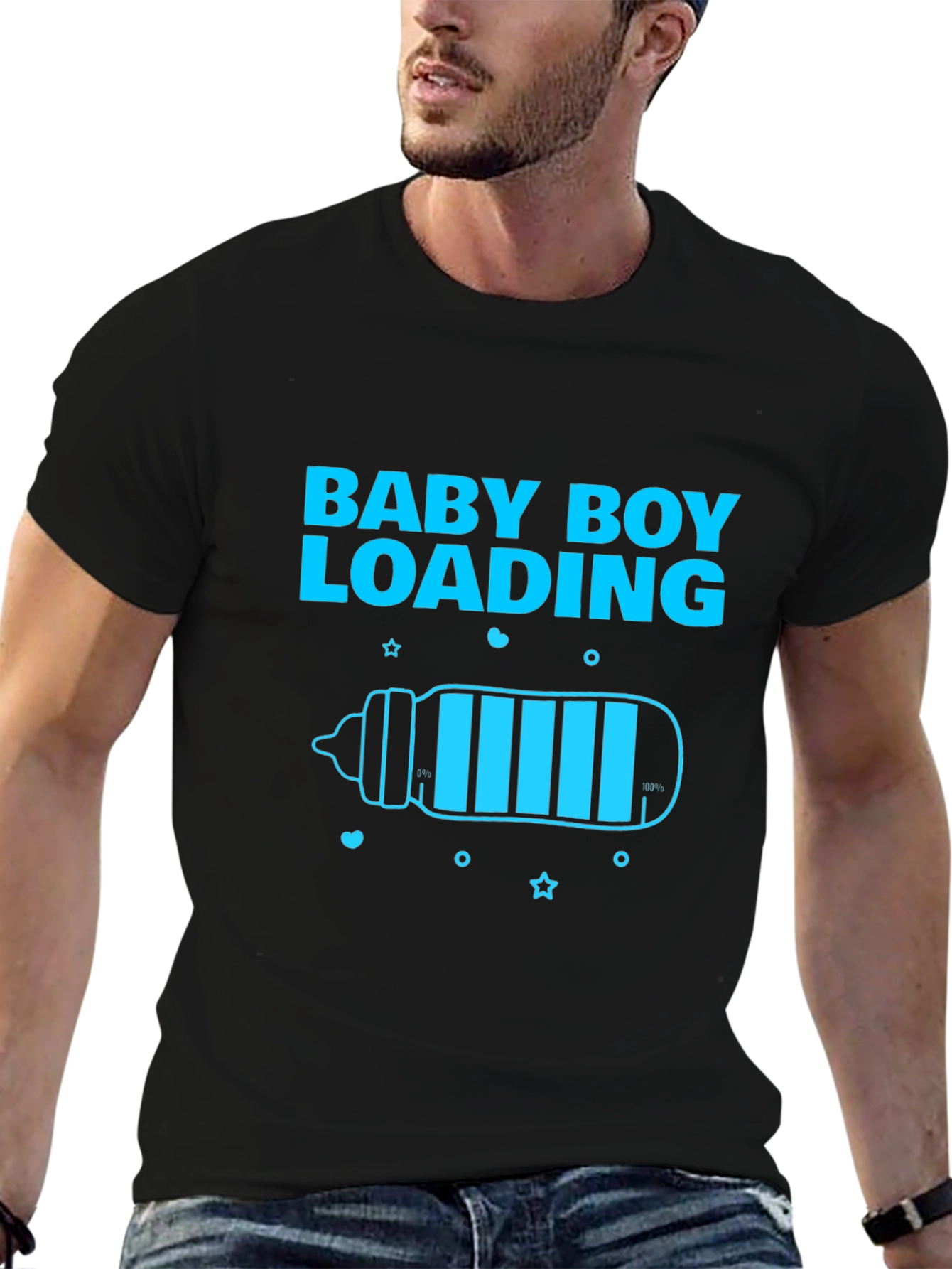 Baby Boy Loading T-Shirt - Expecting Dad Tee