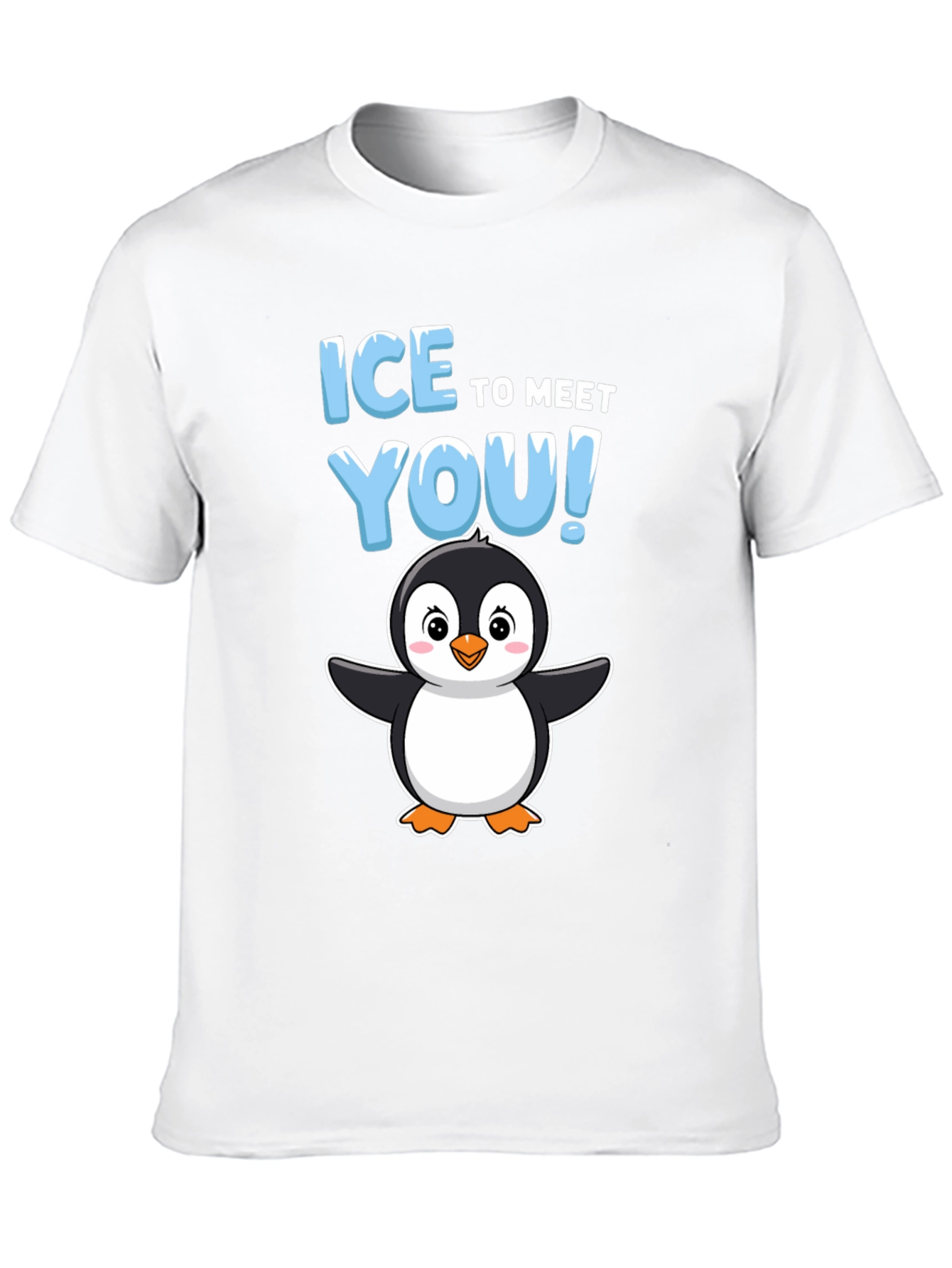 Ice to Meet You Penguin Graphic T-Shirt