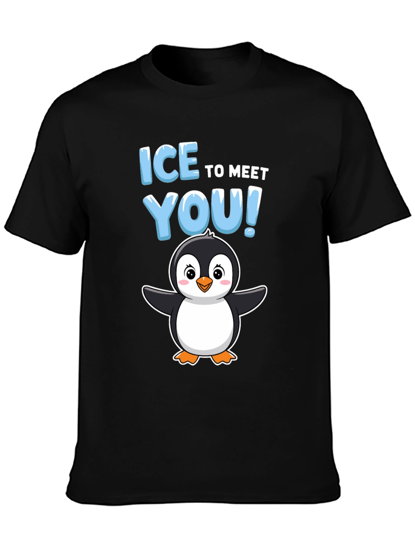 Ice to Meet You Penguin Graphic T-Shirt