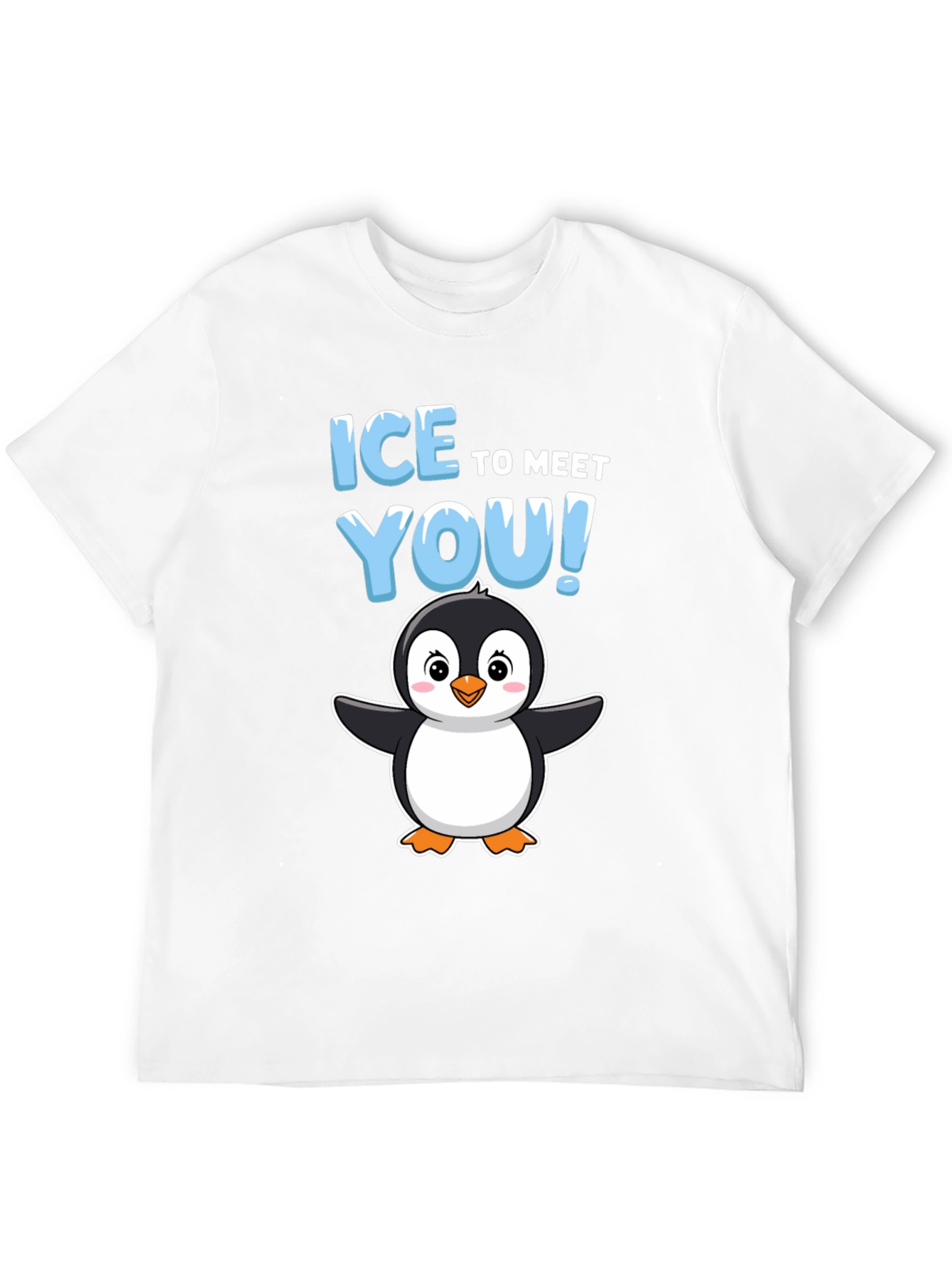 Ice to Meet You Penguin Graphic T-Shirt