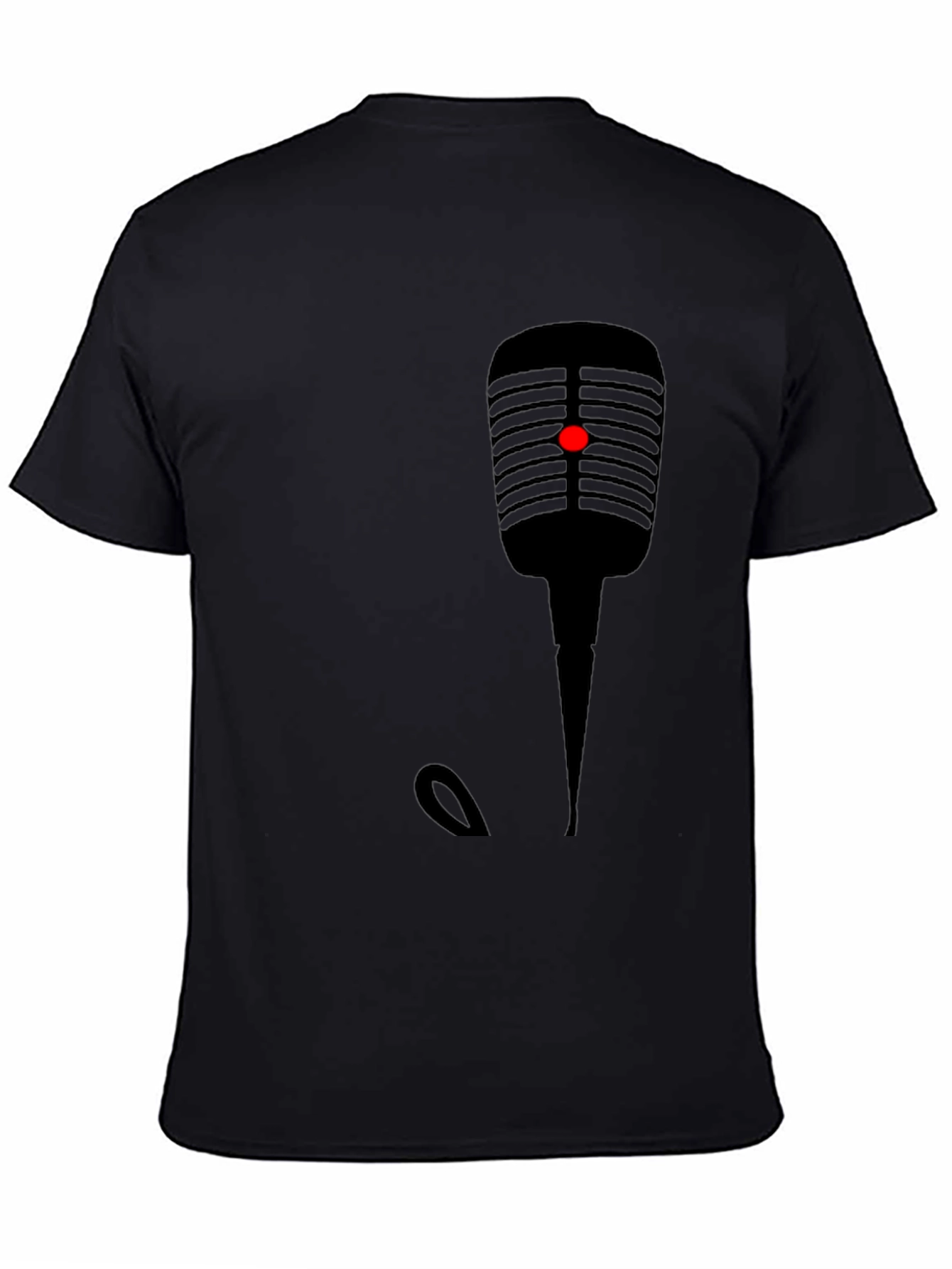 Retro Microphone Graphic Tee - Classic Style