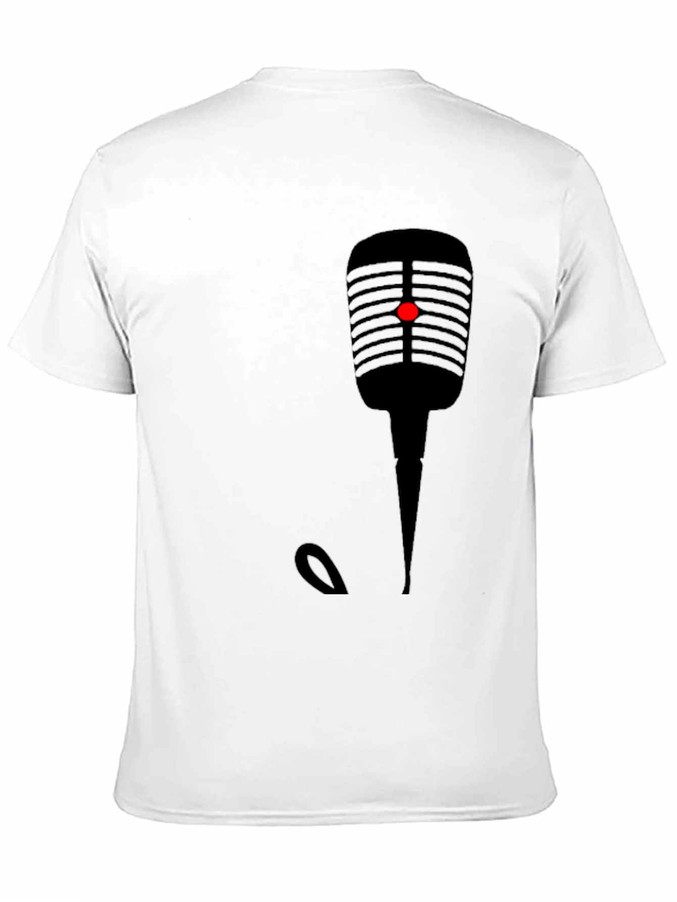 Retro Microphone Graphic Tee - Classic Style