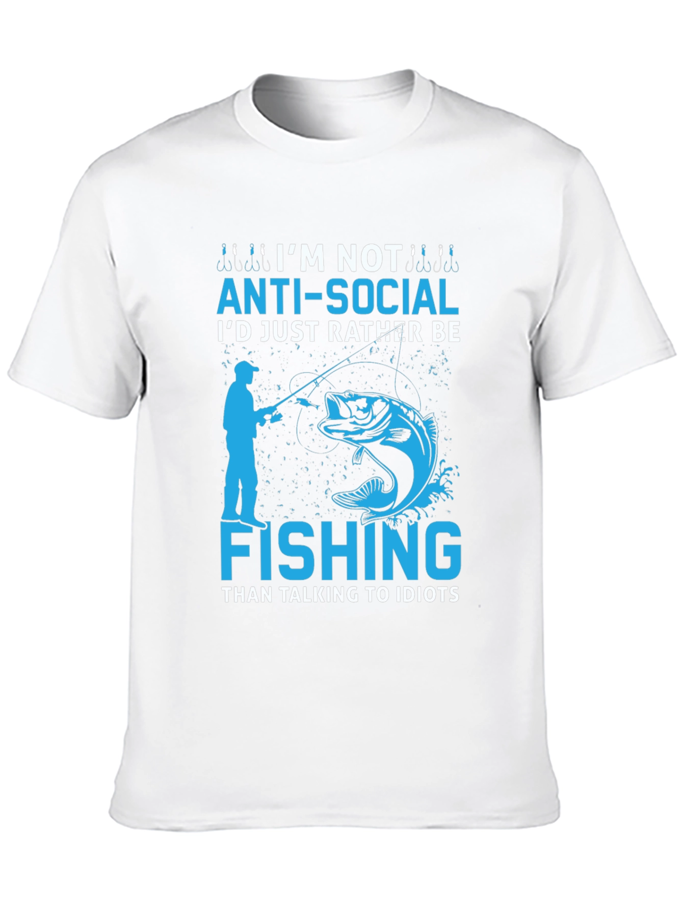 Im Not Anti-Social Fishing T-Shirt
