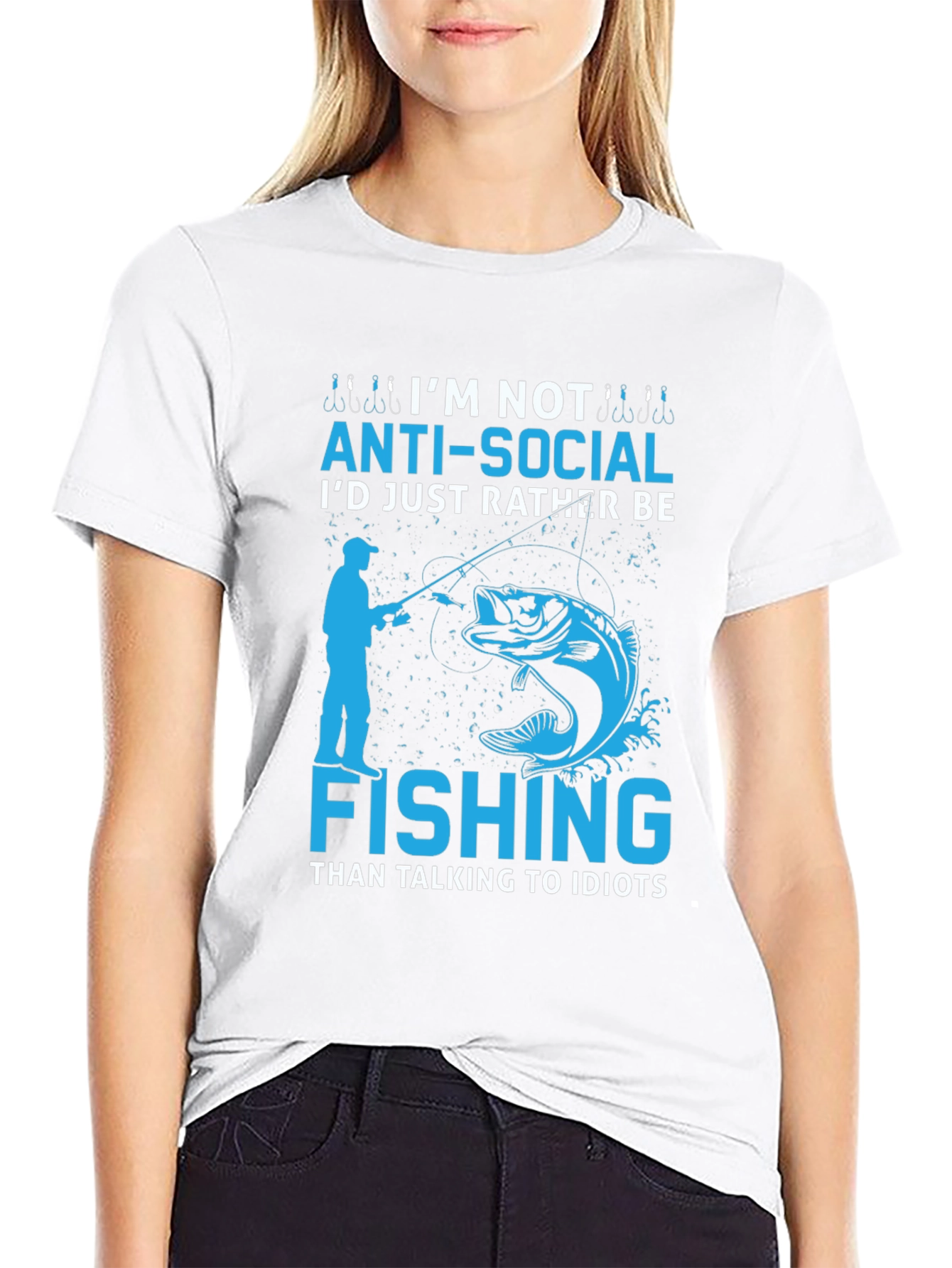 Im Not Anti-Social Fishing T-Shirt