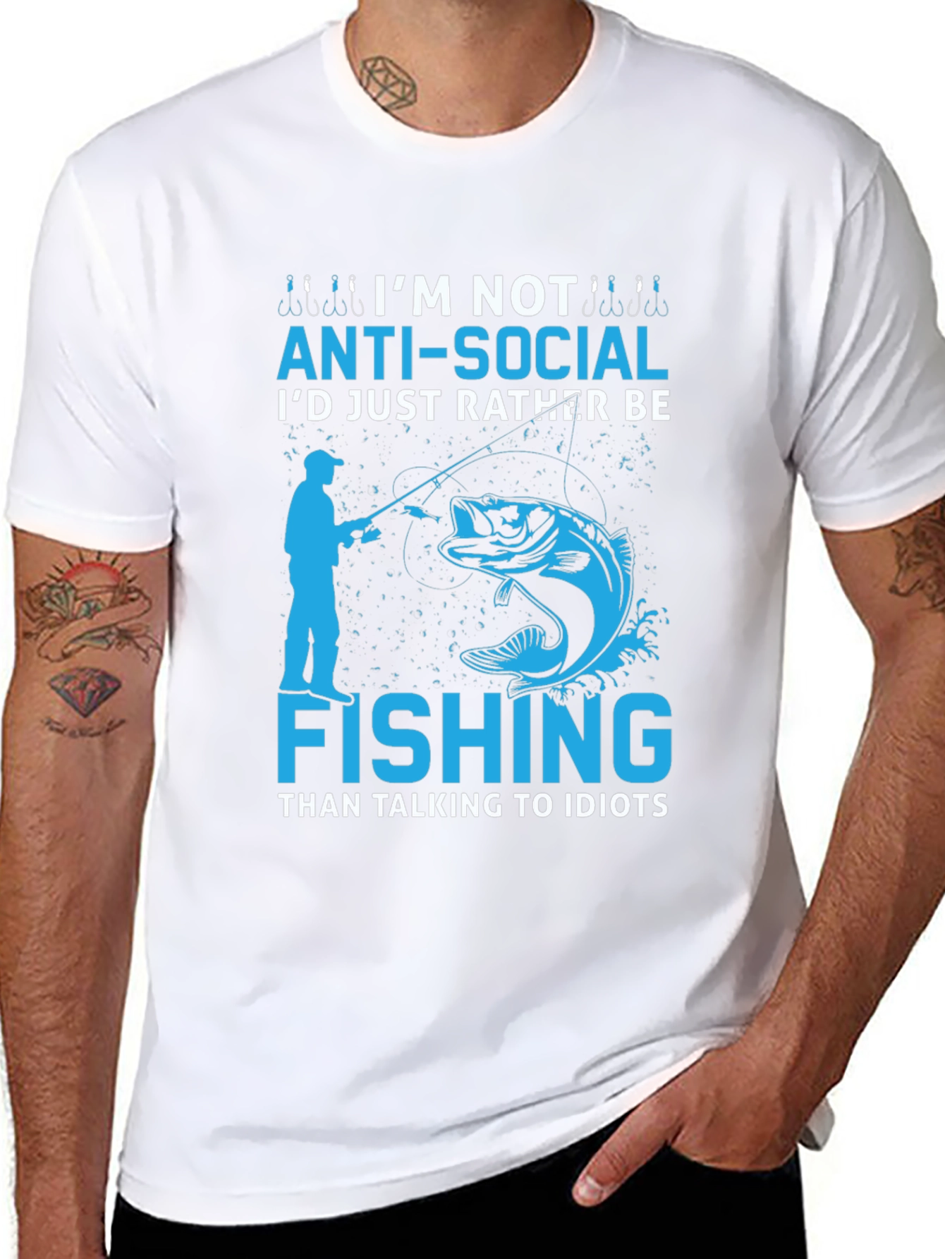 Im Not Anti-Social Fishing T-Shirt