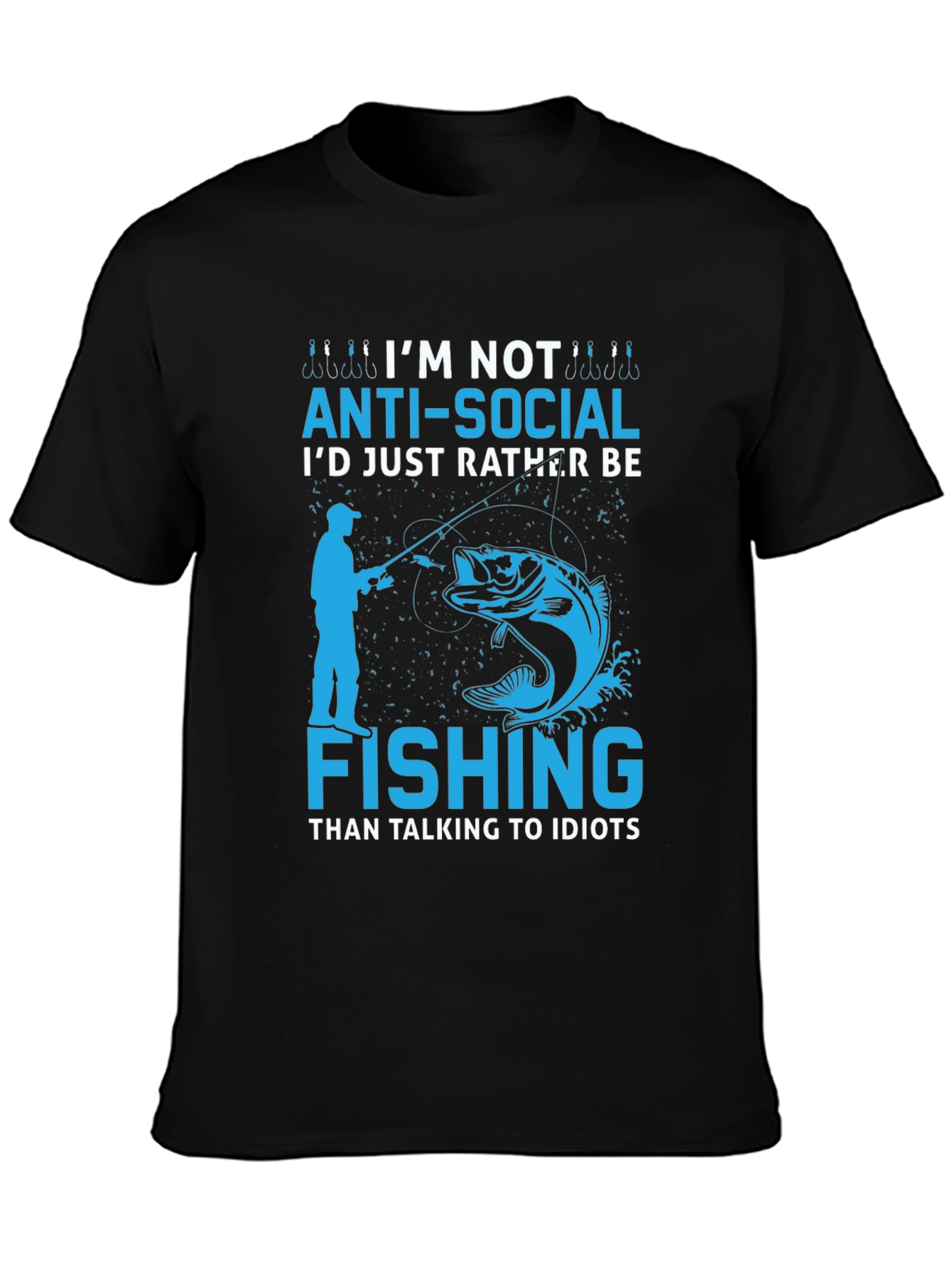 Im Not Anti-Social Fishing T-Shirt