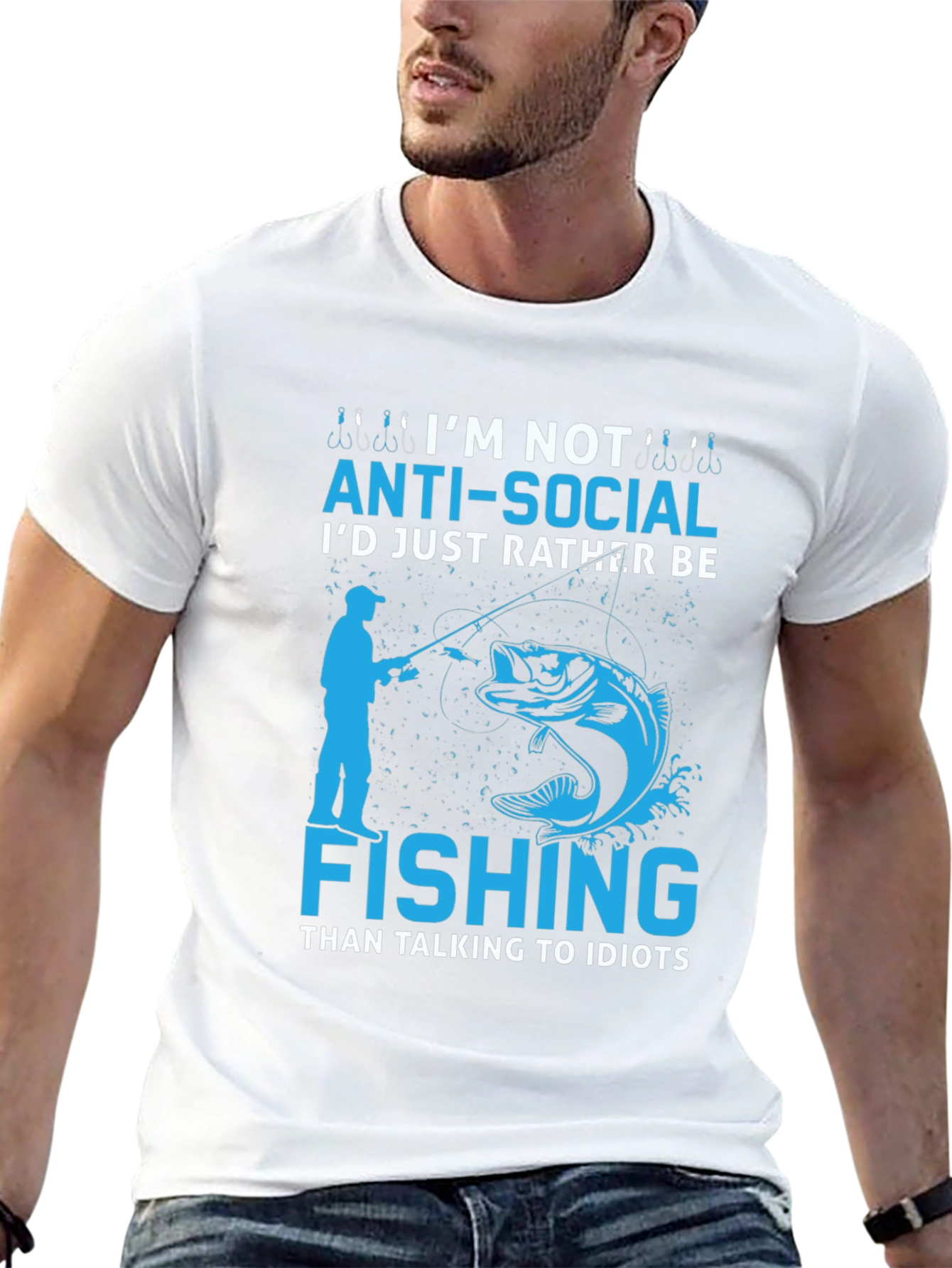 Im Not Anti-Social Fishing T-Shirt