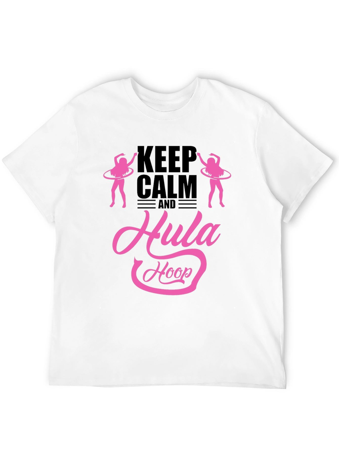 Keep Calm and Hula Hoop Black T-Shirt