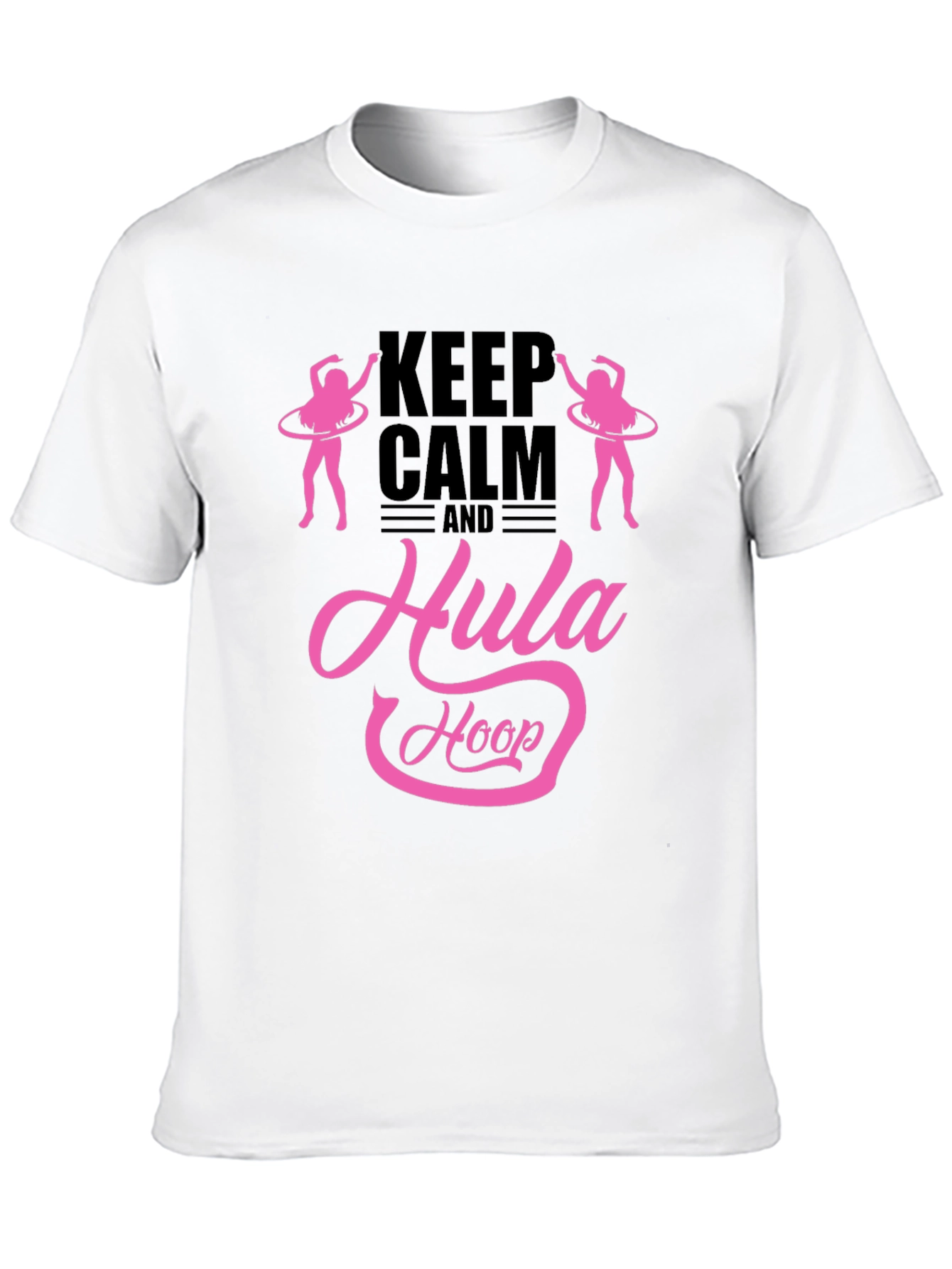 Keep Calm and Hula Hoop Black T-Shirt
