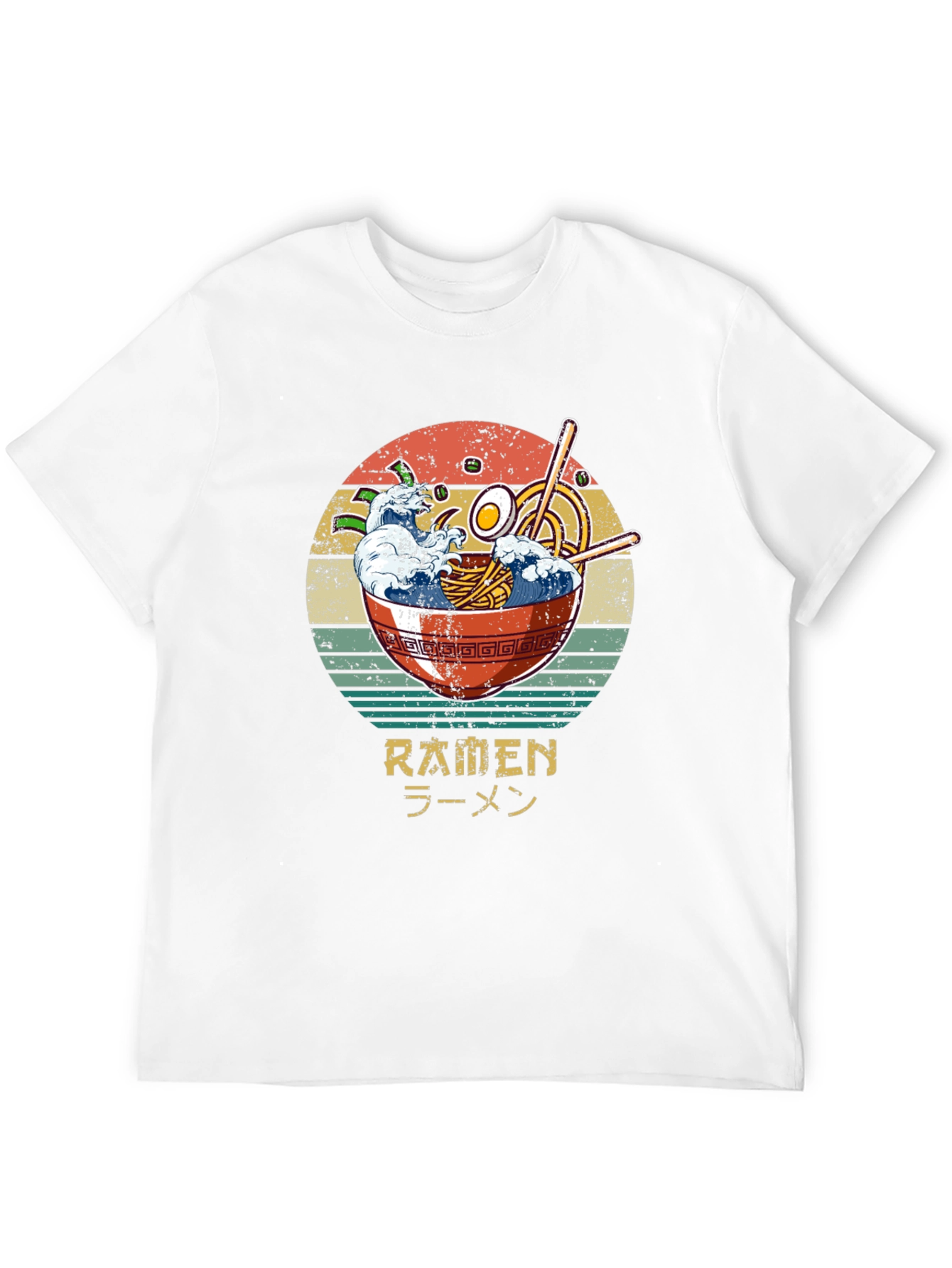 Retro Ramen T-Shirt - Wave Bowl Design