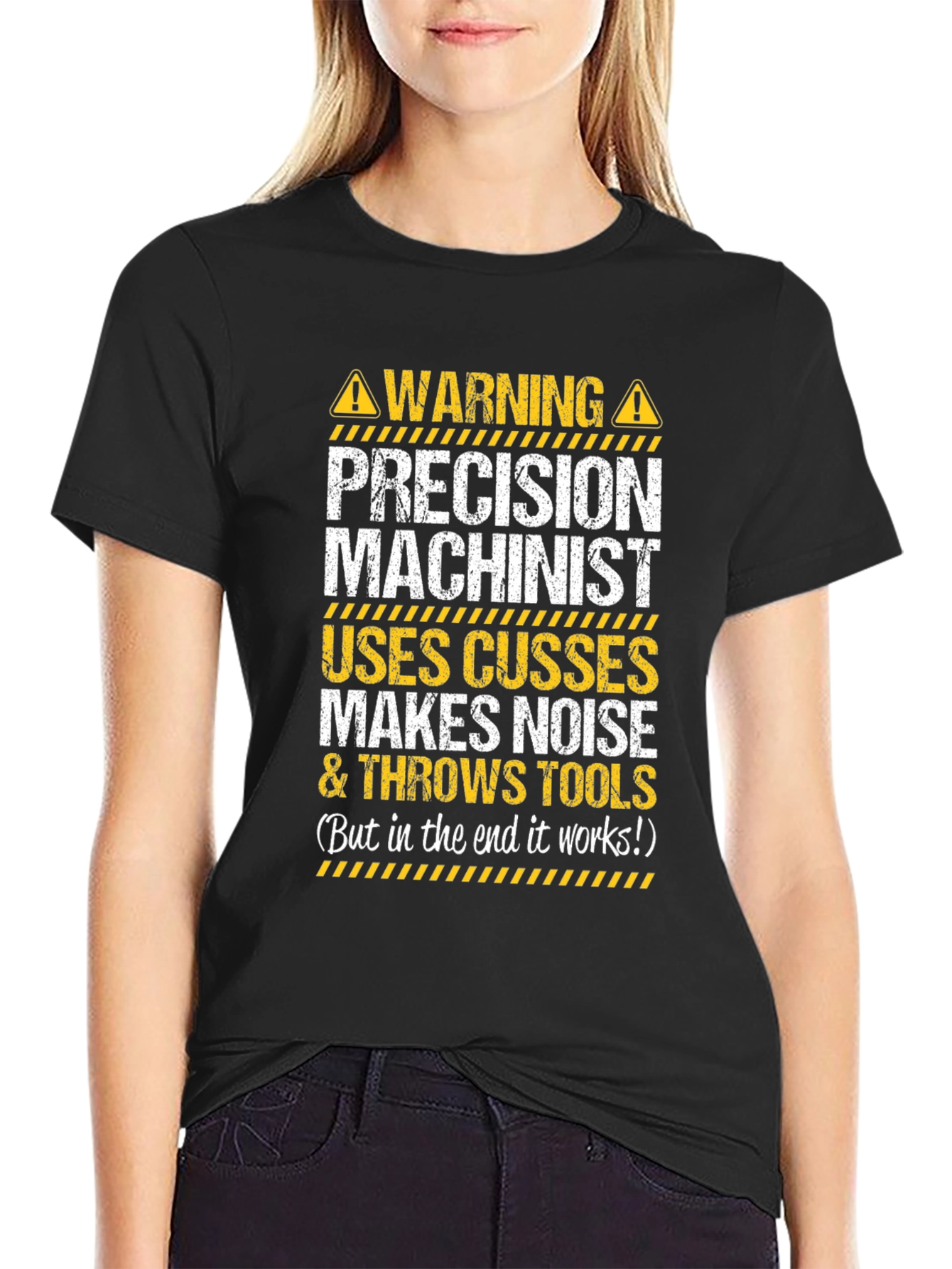 Precision Machinist Warning T-Shirt