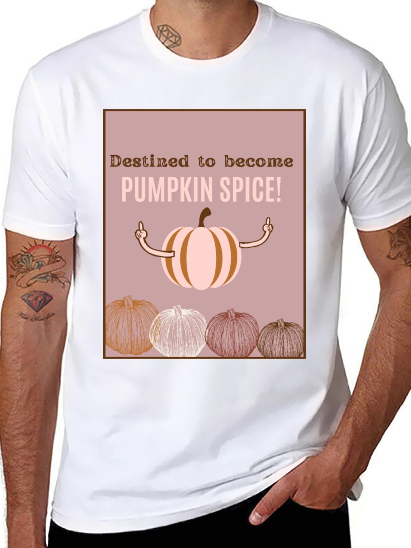 Destined Pumpkin Spice T-Shirt - Fall Apparel