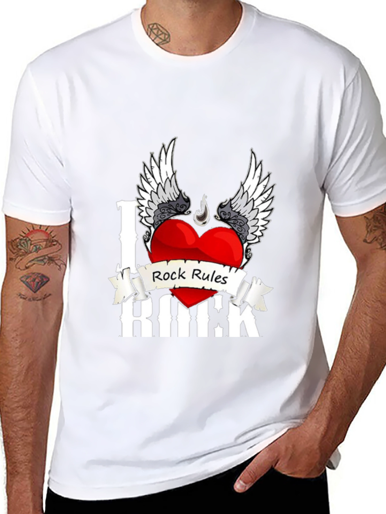 I Heart Rock Rules T-Shirt