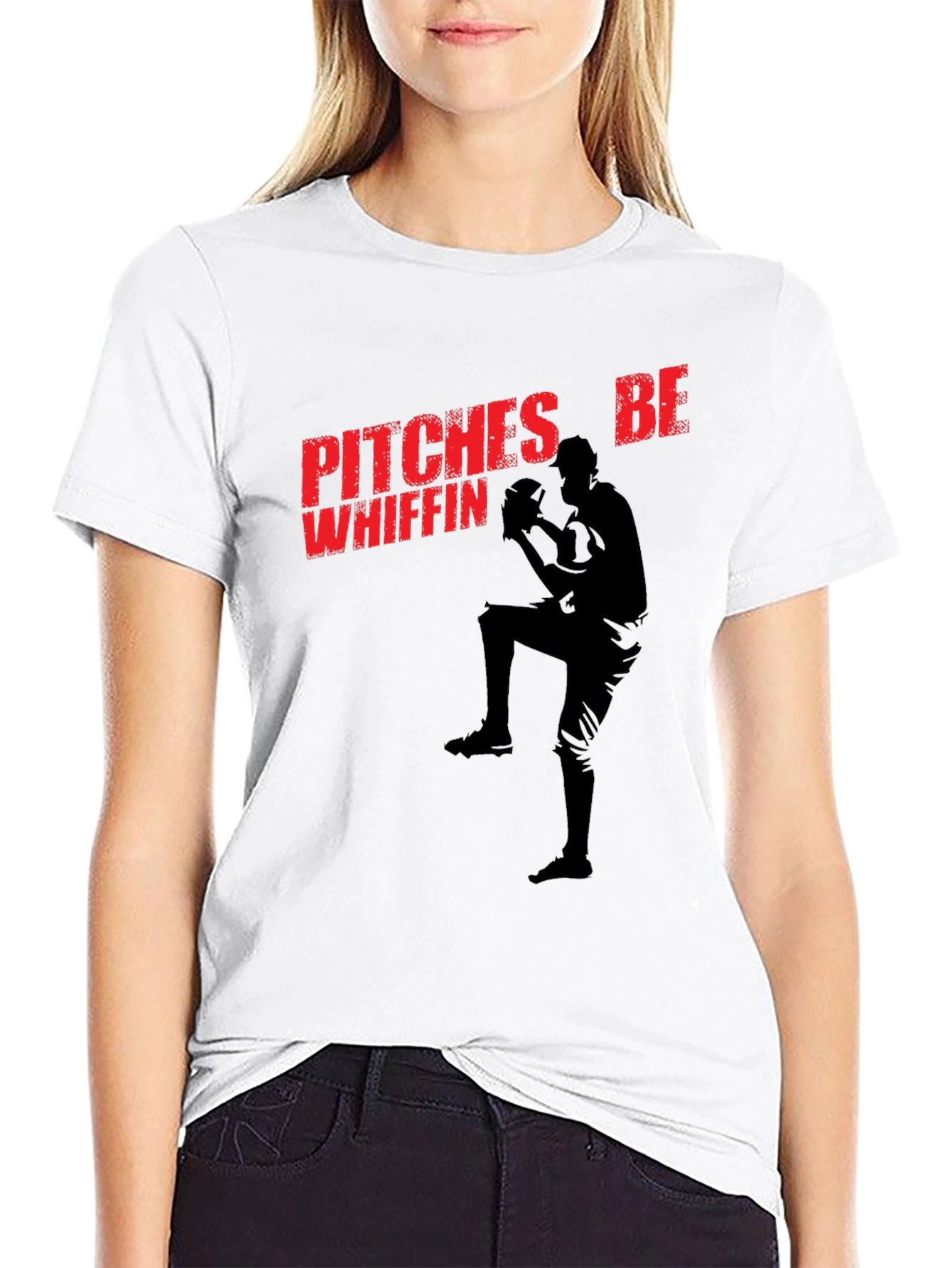 Pitches Be Whiffin Baseball T-Shirt