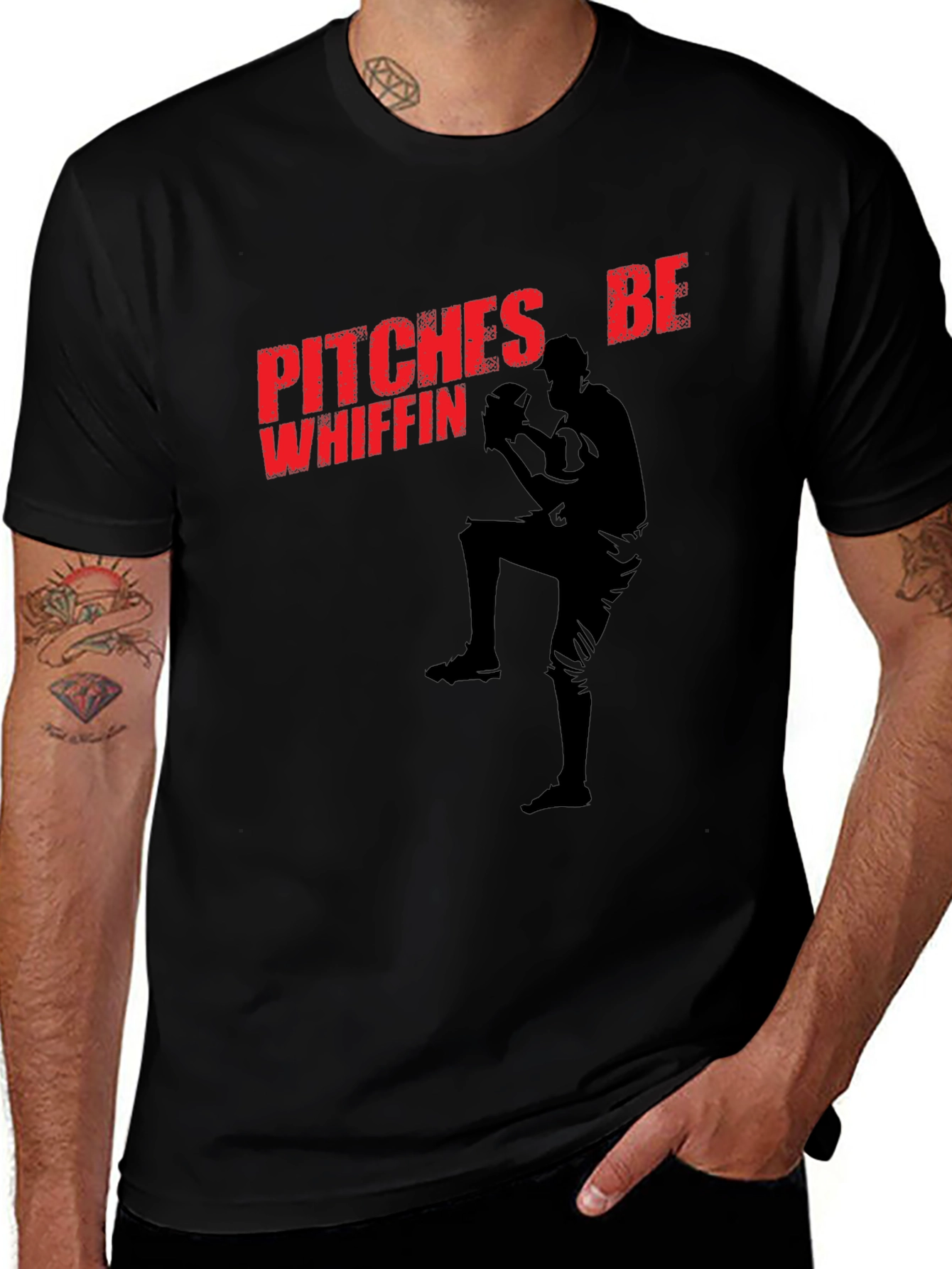 Pitches Be Whiffin Baseball T-Shirt