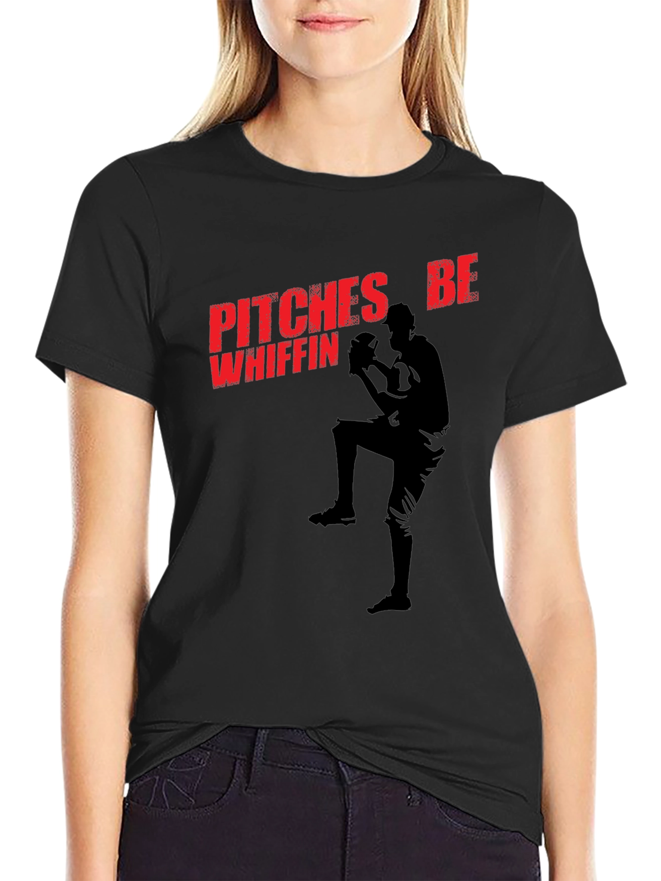 Pitches Be Whiffin Baseball T-Shirt