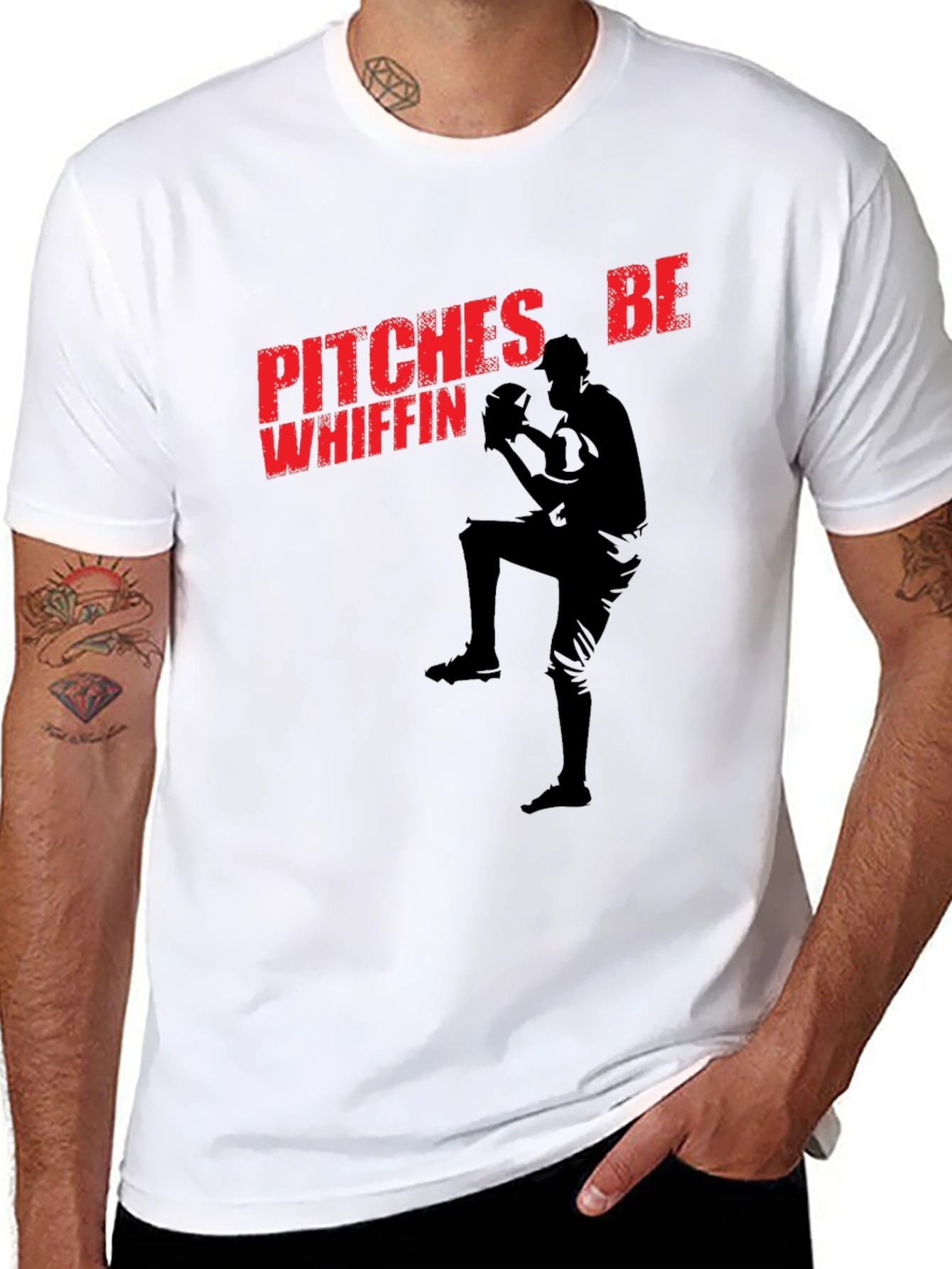 Pitches Be Whiffin Baseball T-Shirt