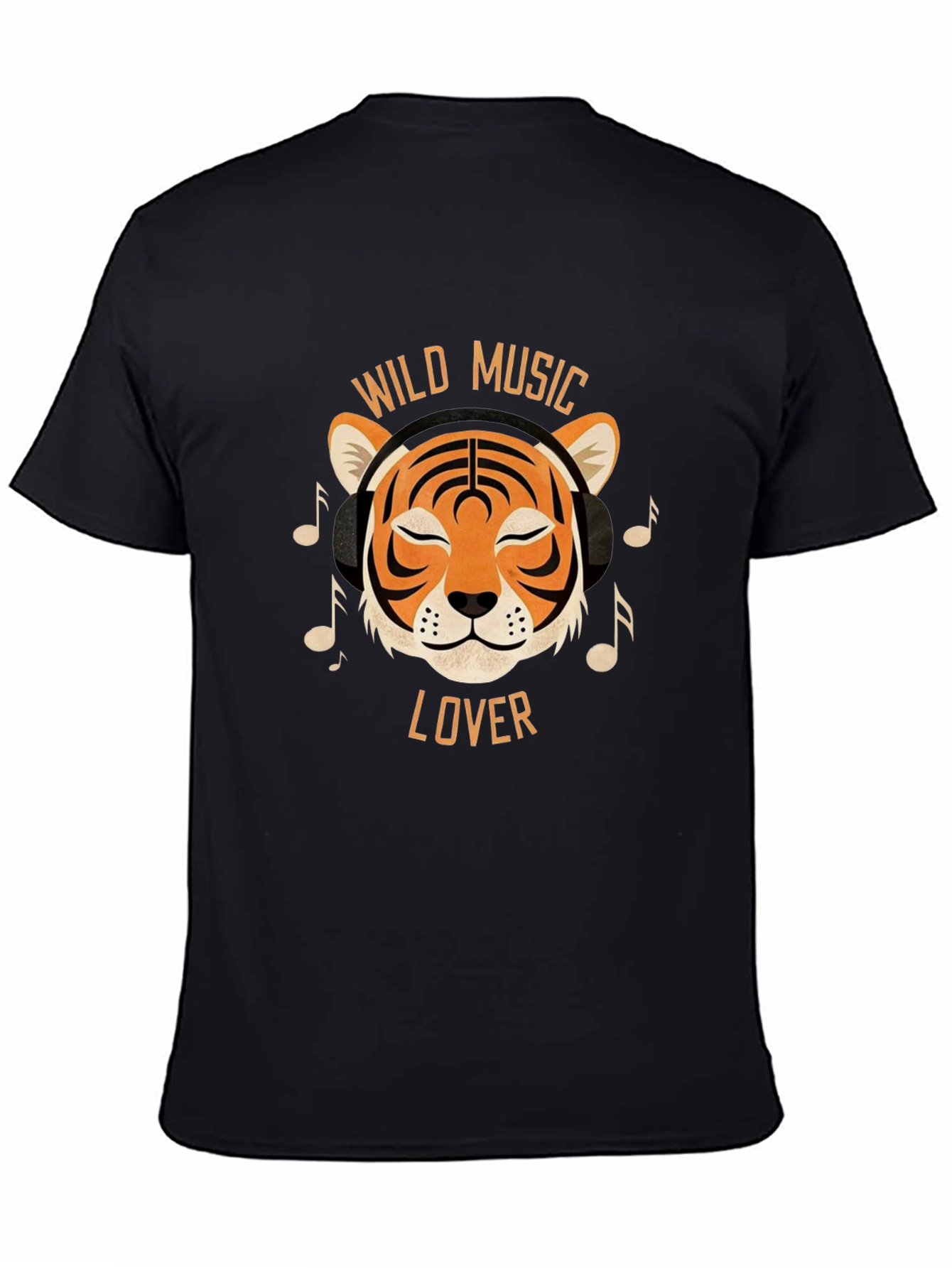 Wild Music Lover Tiger Graphic T-Shirt